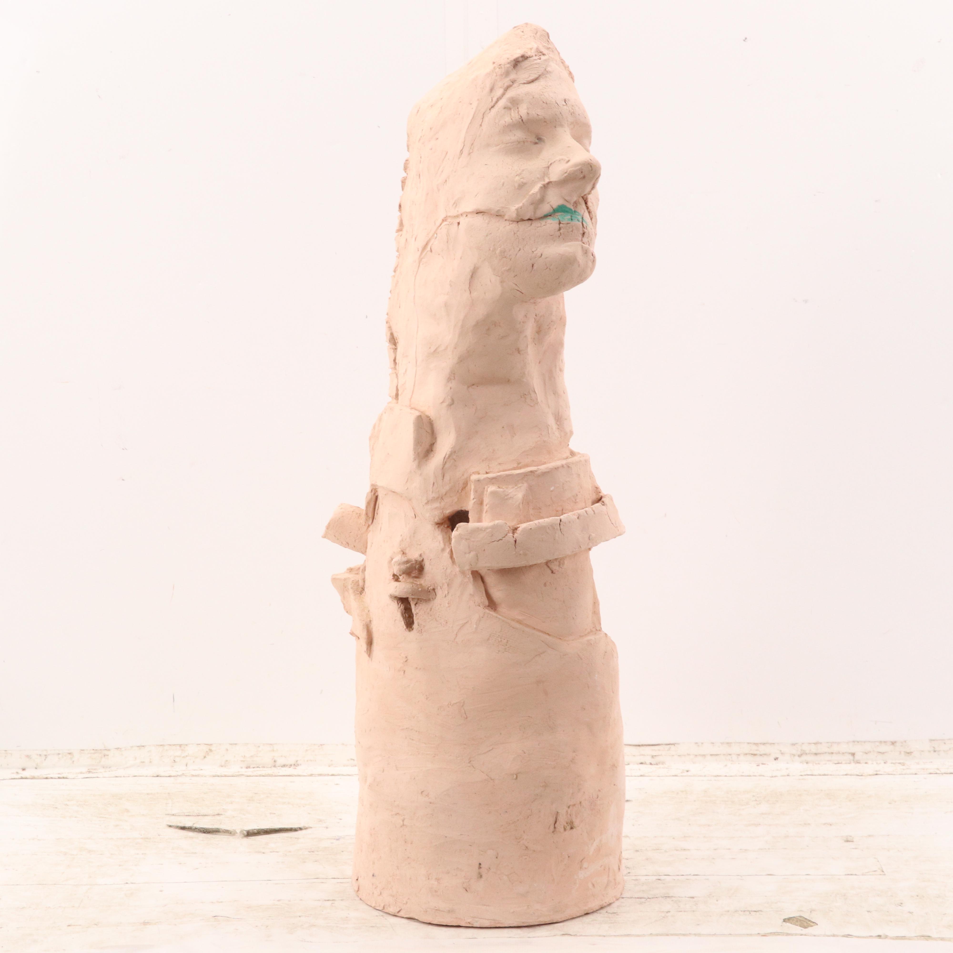 Surreal Ceramic Hand-Built Figurative Sculpture