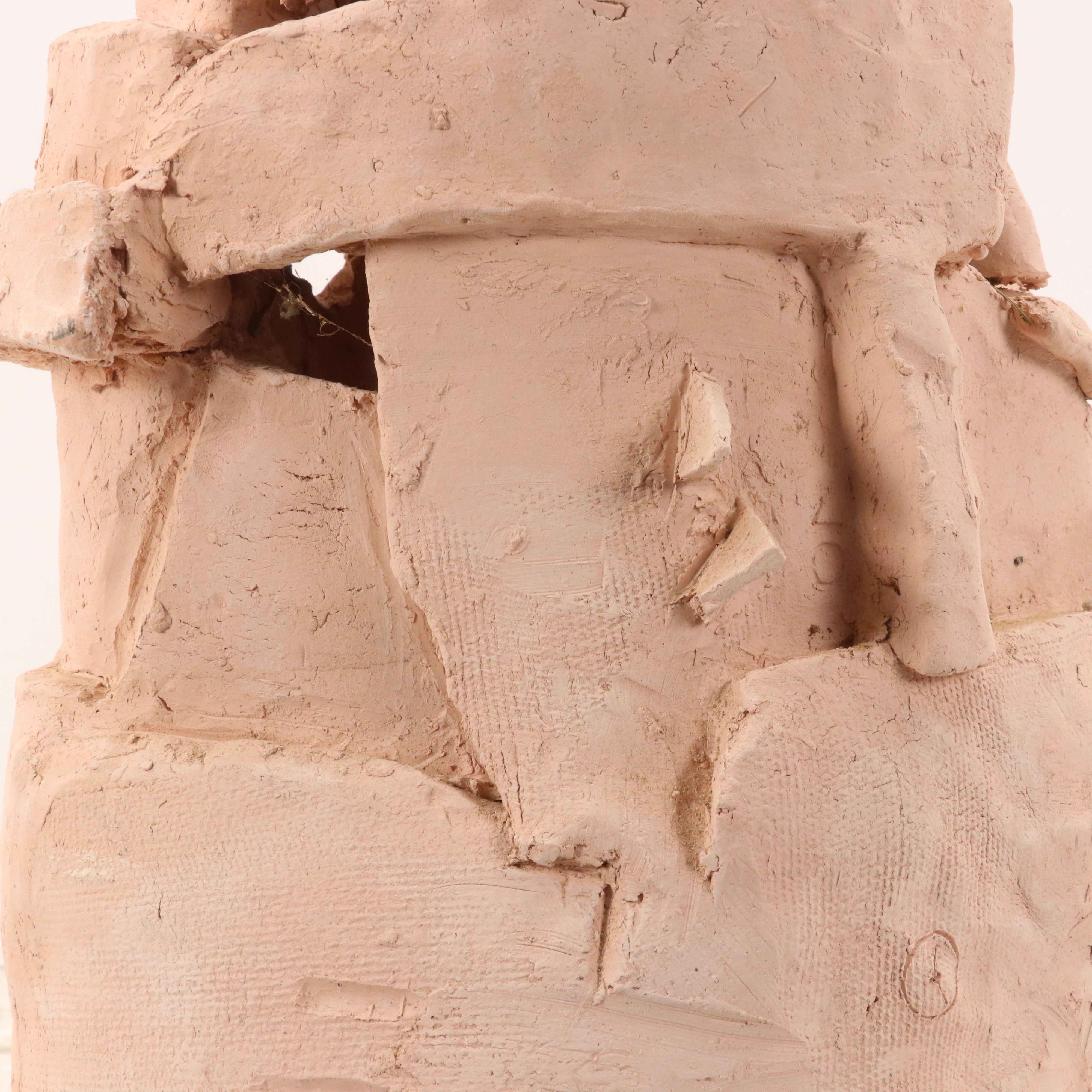 Surreal Ceramic Hand-Built Figurative Sculpture