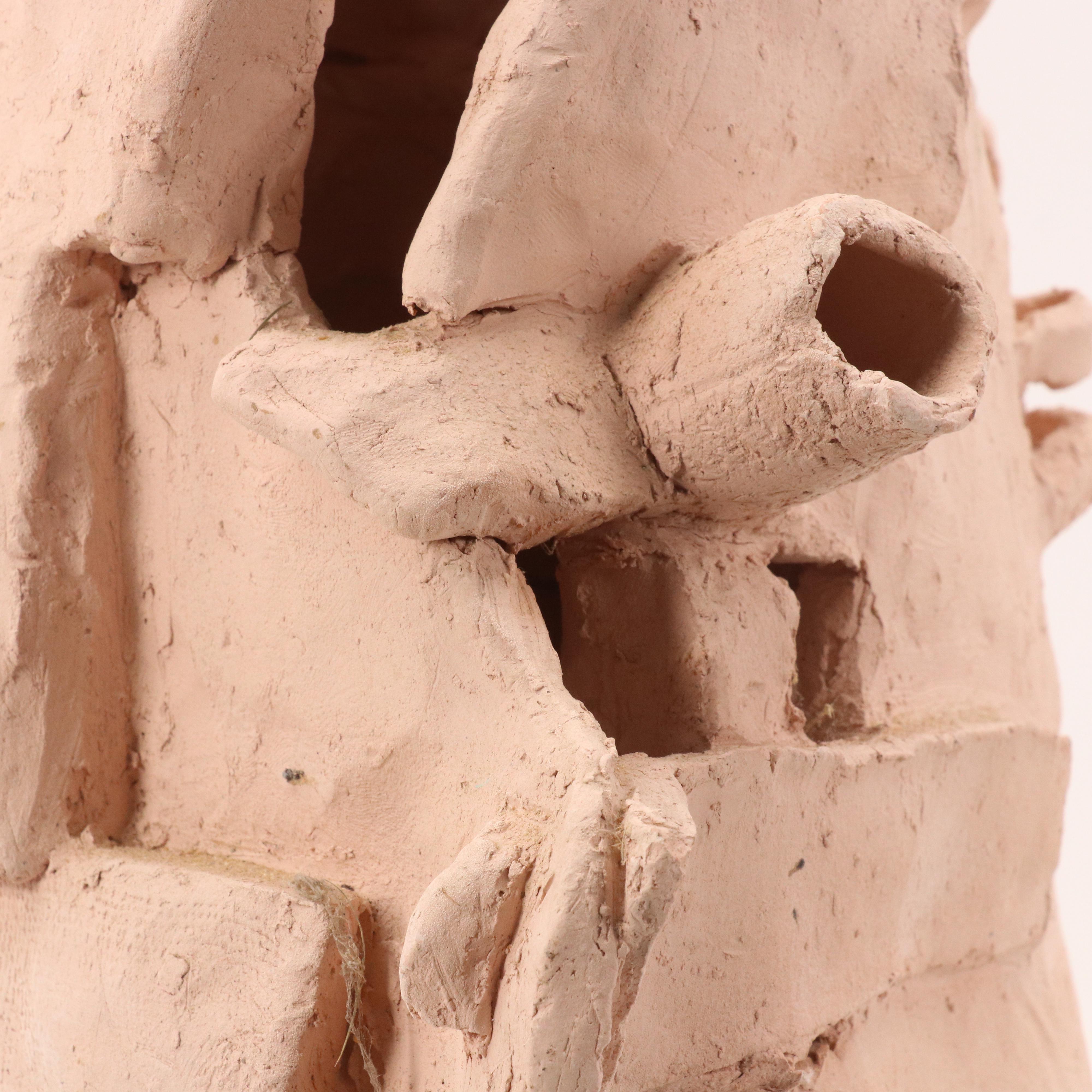 Surreal Ceramic Hand-Built Figurative Sculpture