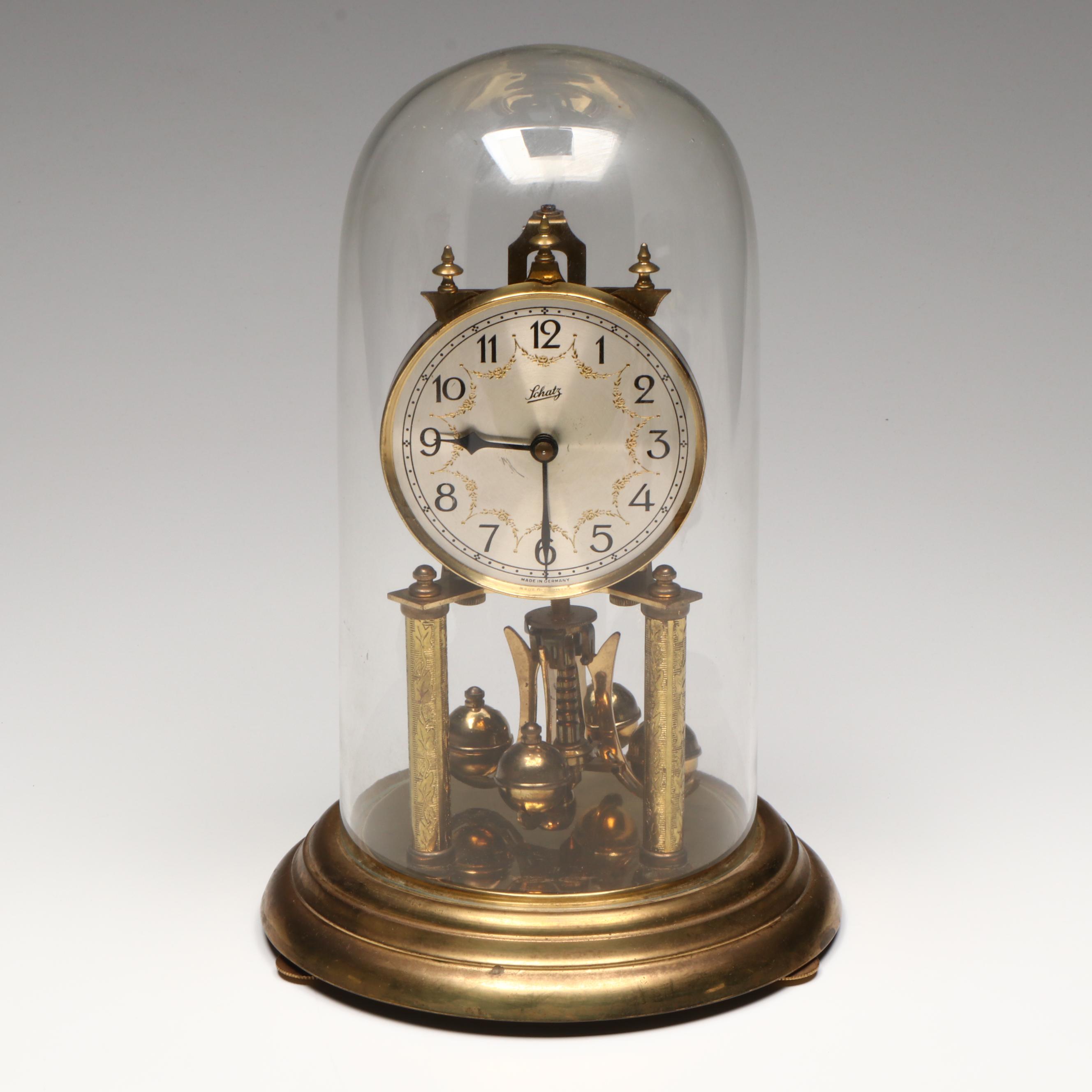 Schatz Brass Anniversary Clock, 1949