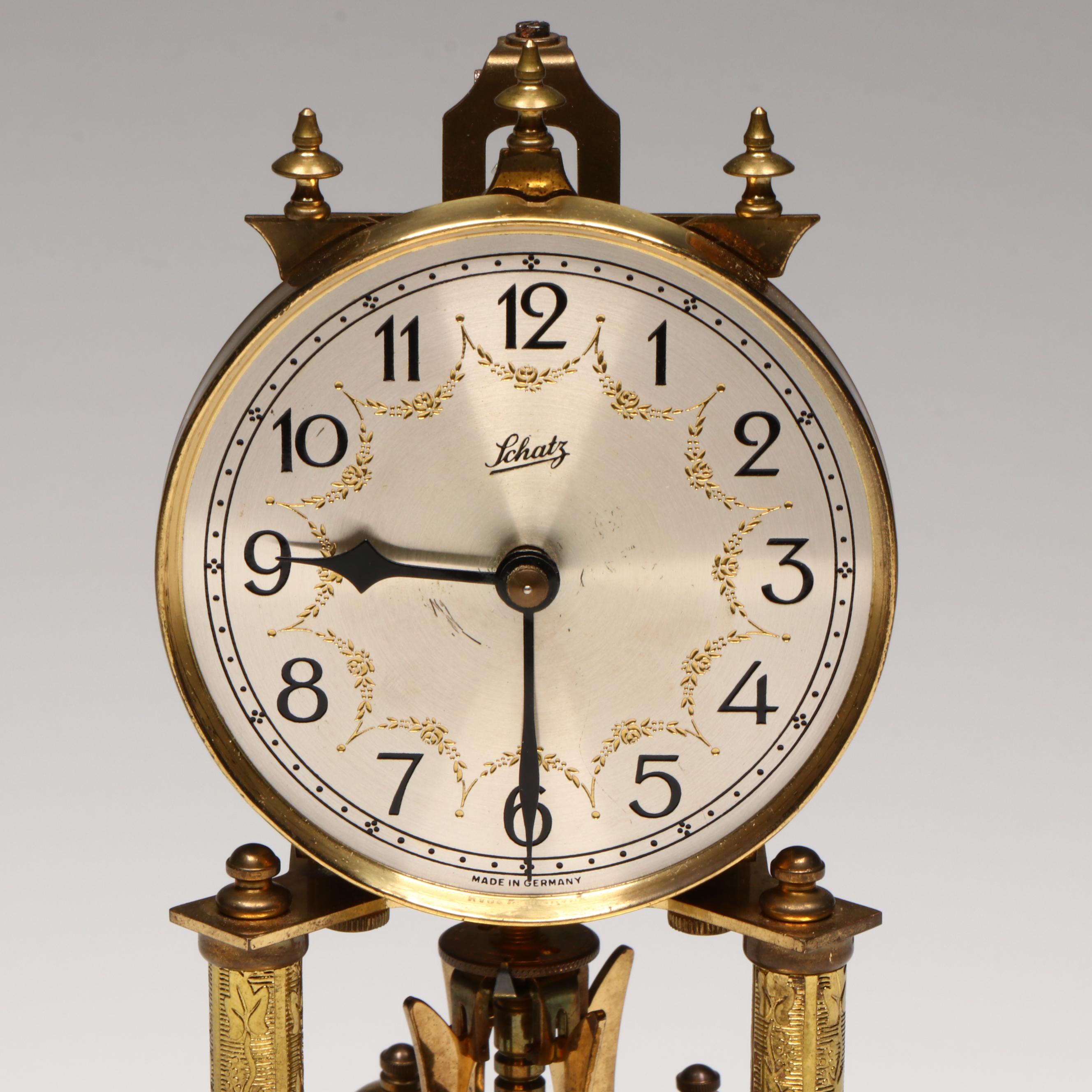 Schatz Brass Anniversary Clock, 1949