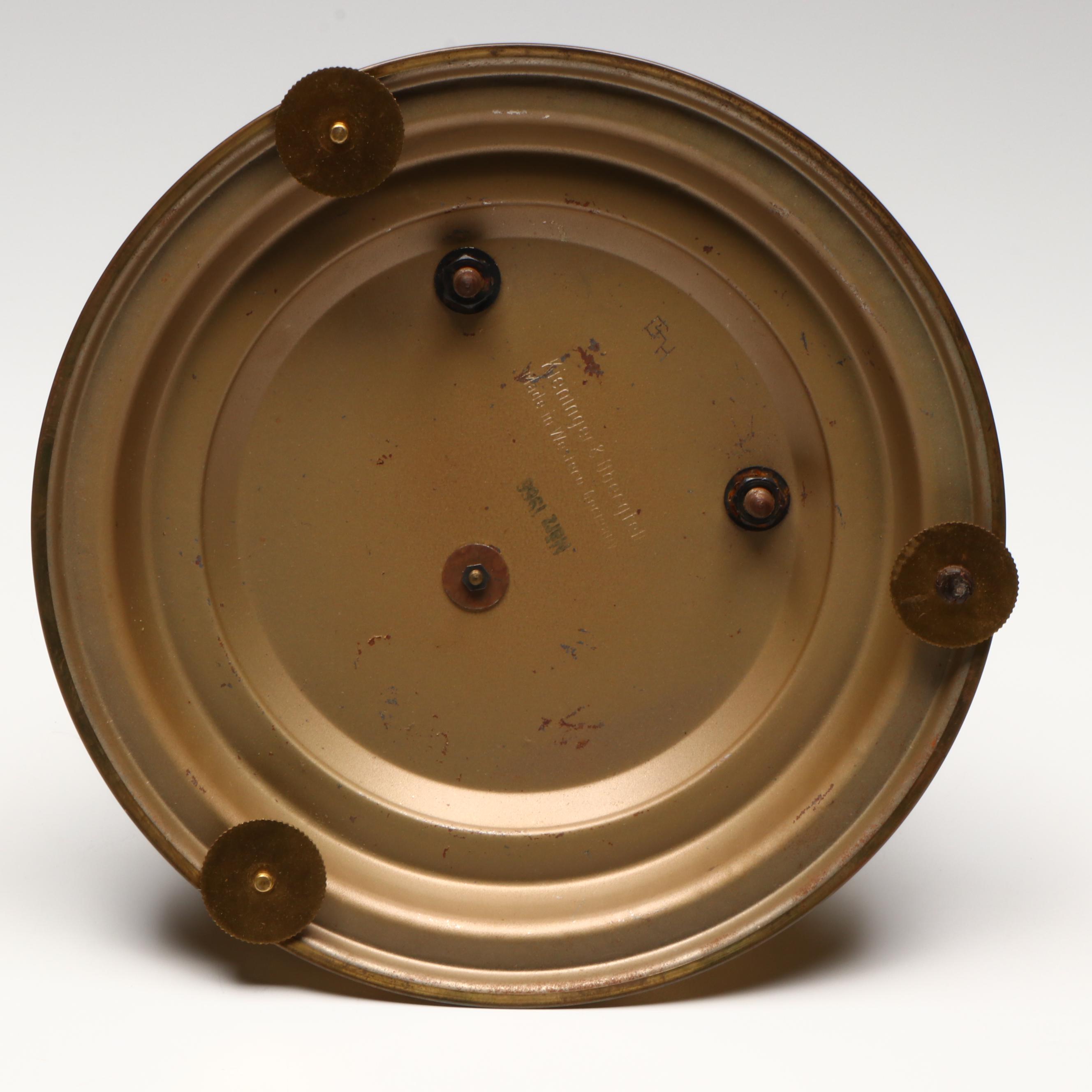 Schatz Brass Anniversary Clock, 1949