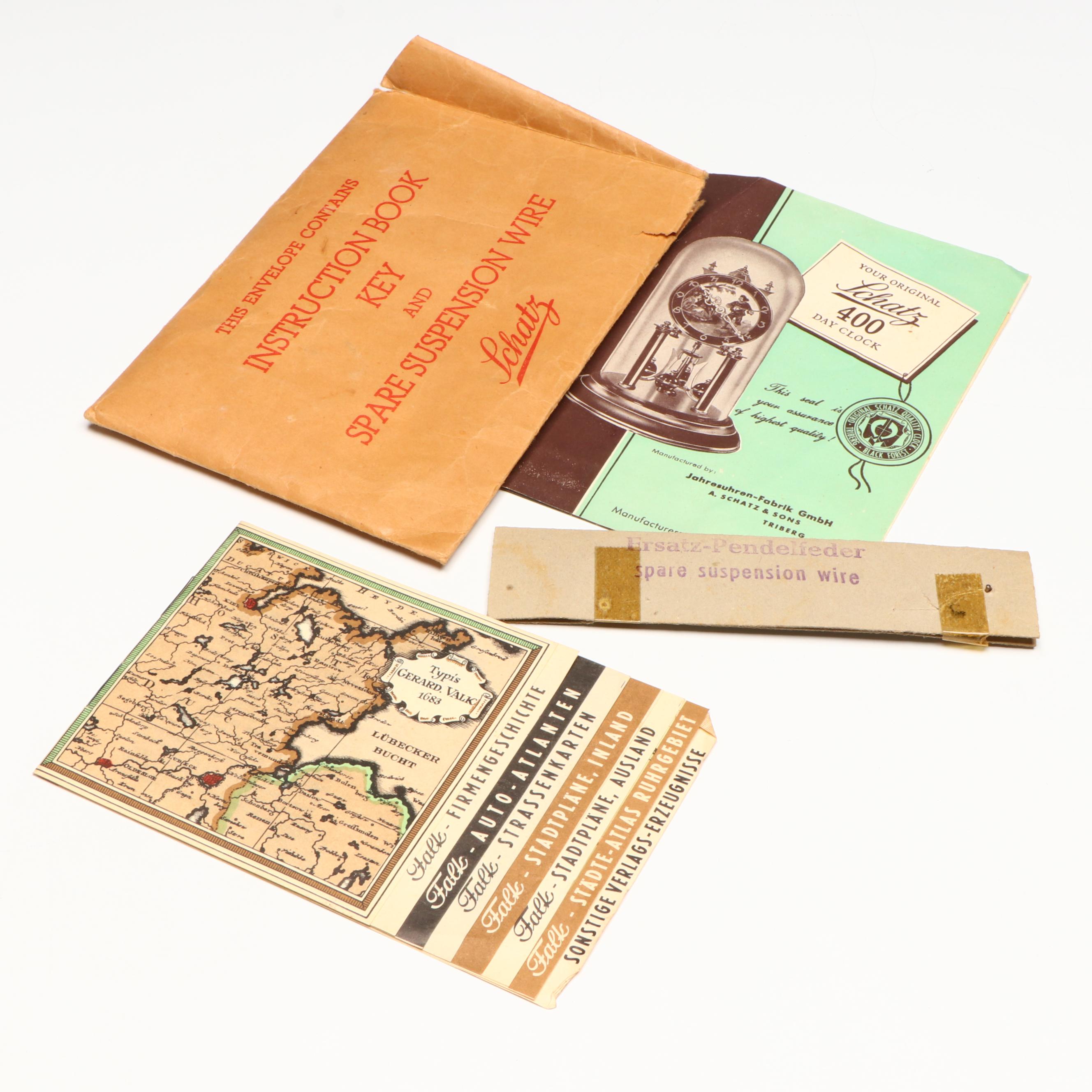 Schatz Brass Anniversary Clock, 1949