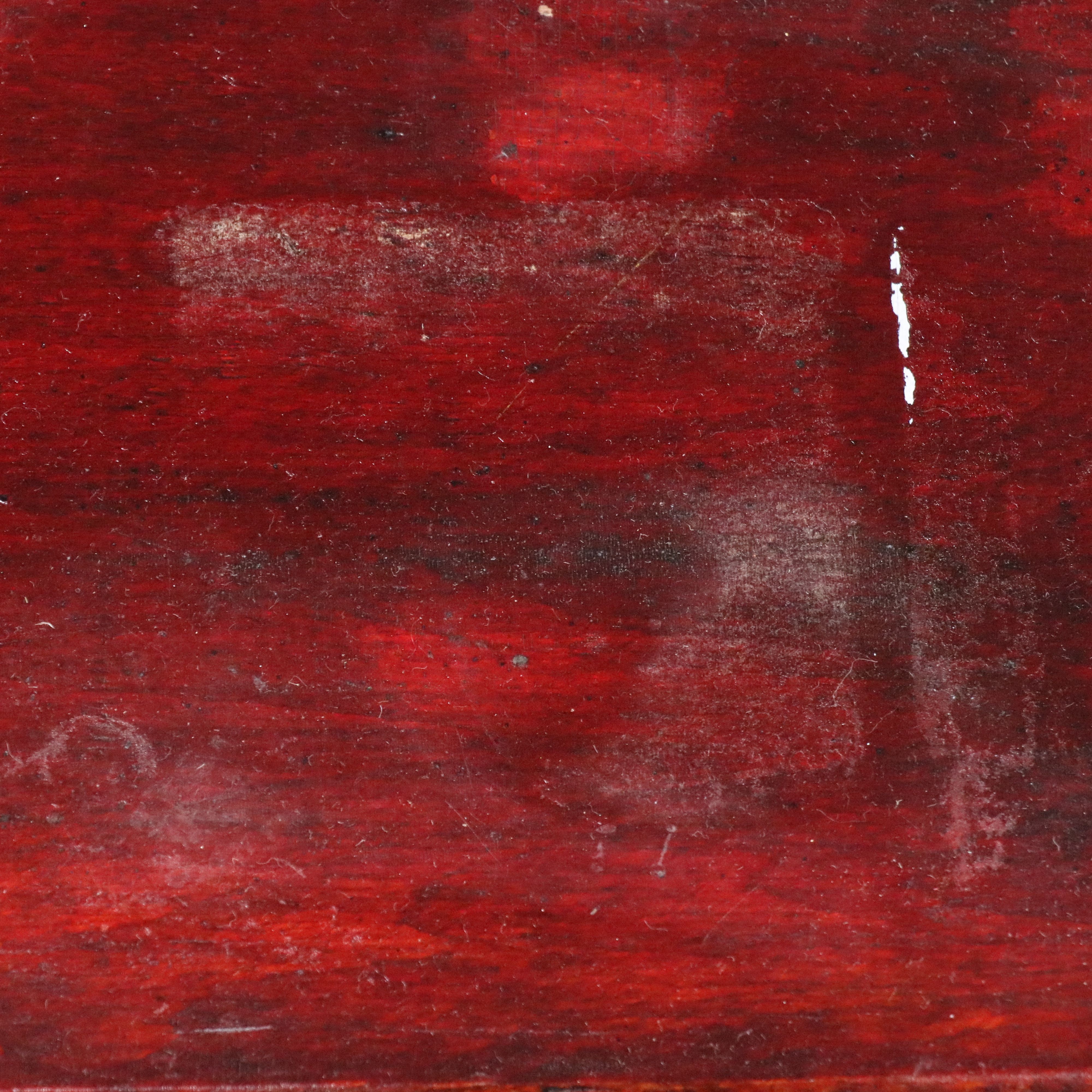 Mahogany Finish Stick and Ball Étagère