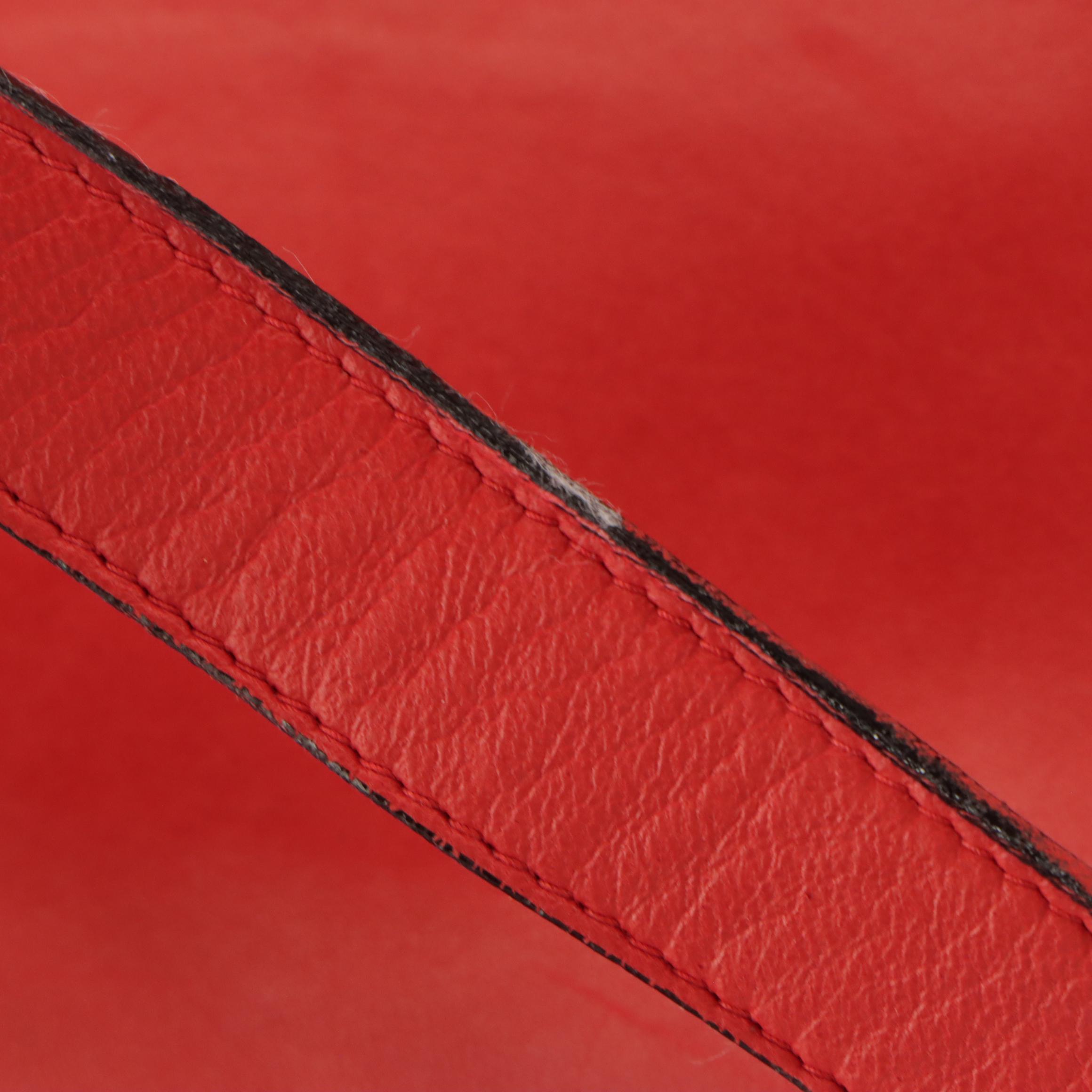 Salvatore Ferragamo Crossbody Bag in Shoe Studded Red Calfskin Leather