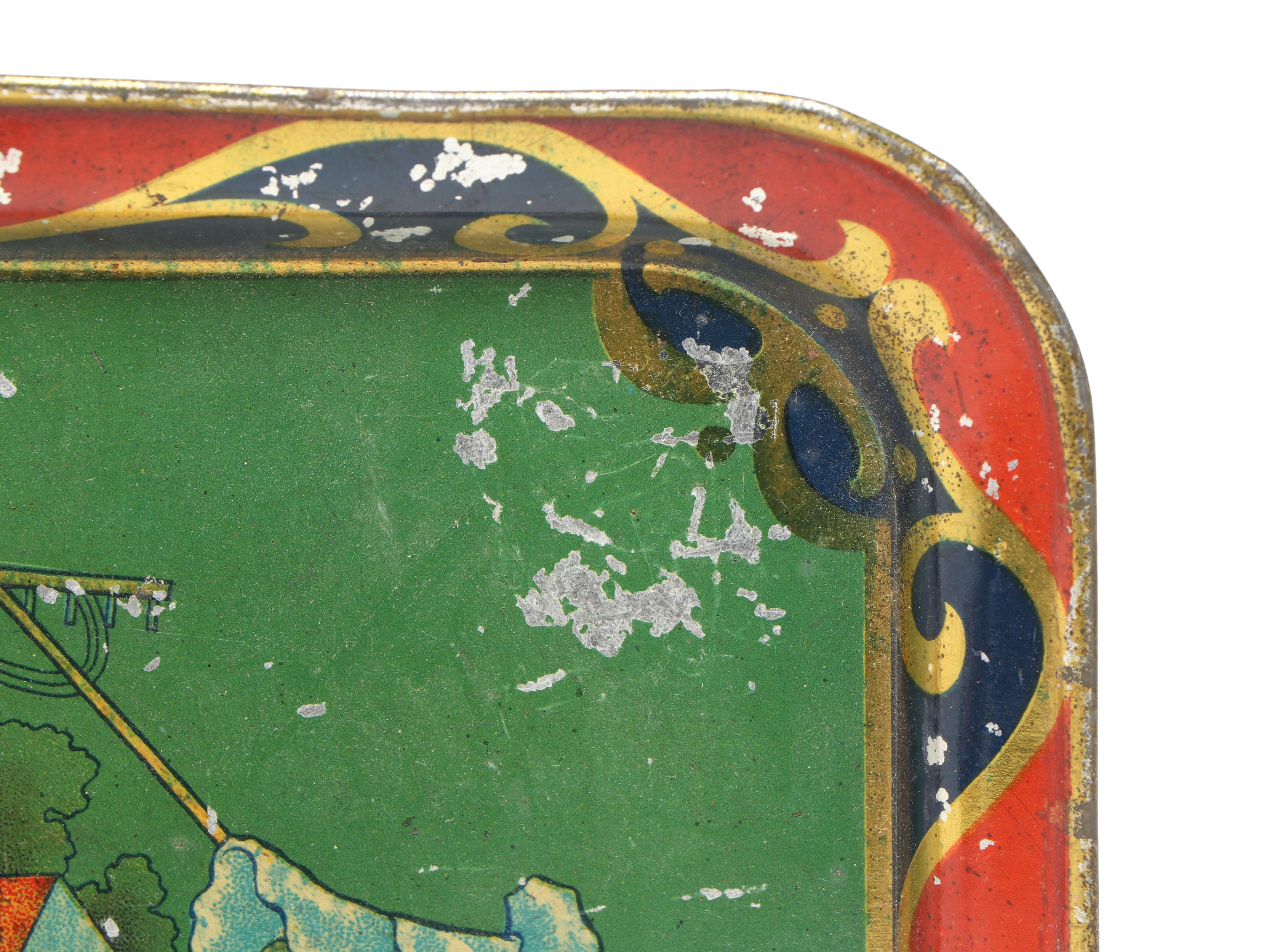 Vintage Amsco Sunbonnet Girls and Other Tin Litho Children's Trays