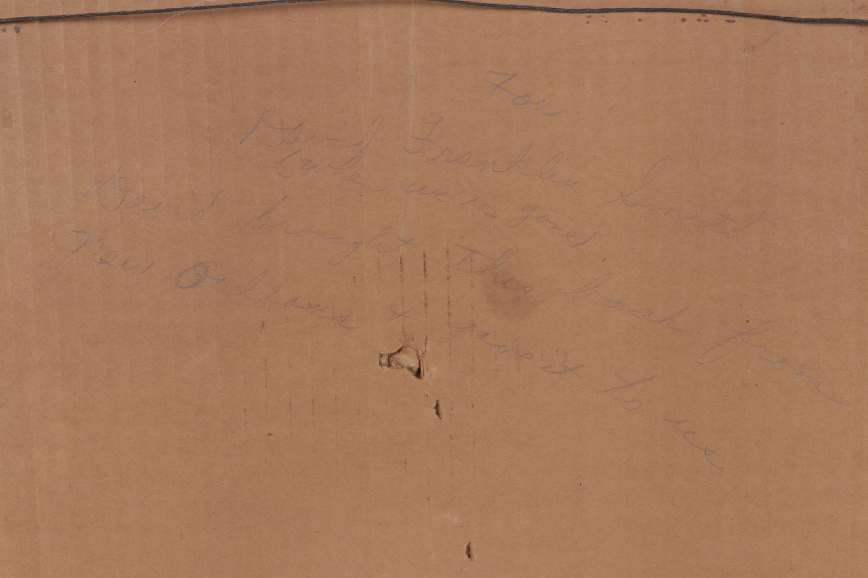 Eugene E. Loving “Toulouse Street Court, Old New Orleans” Etching