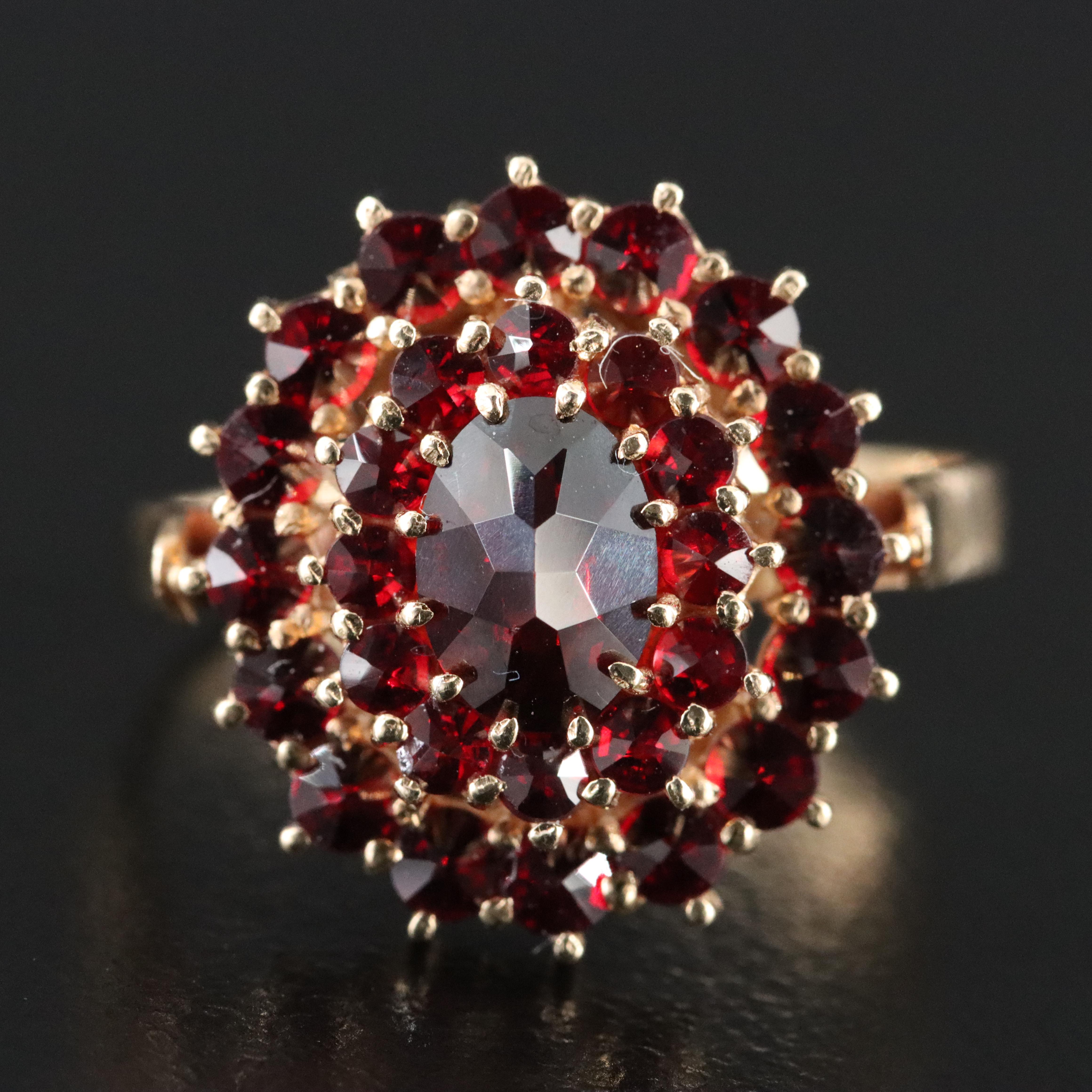 14K Garnet Ring