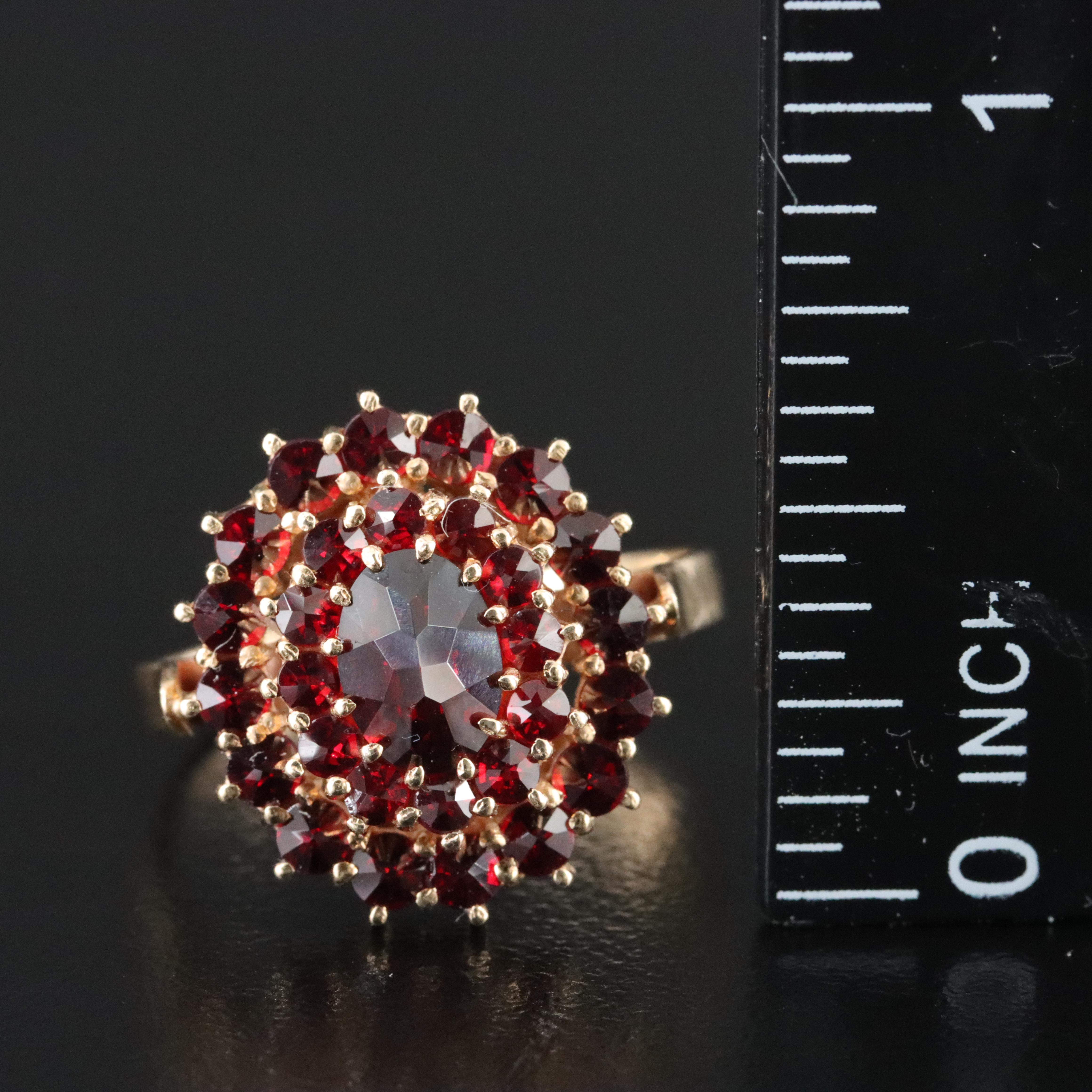 14K Garnet Ring