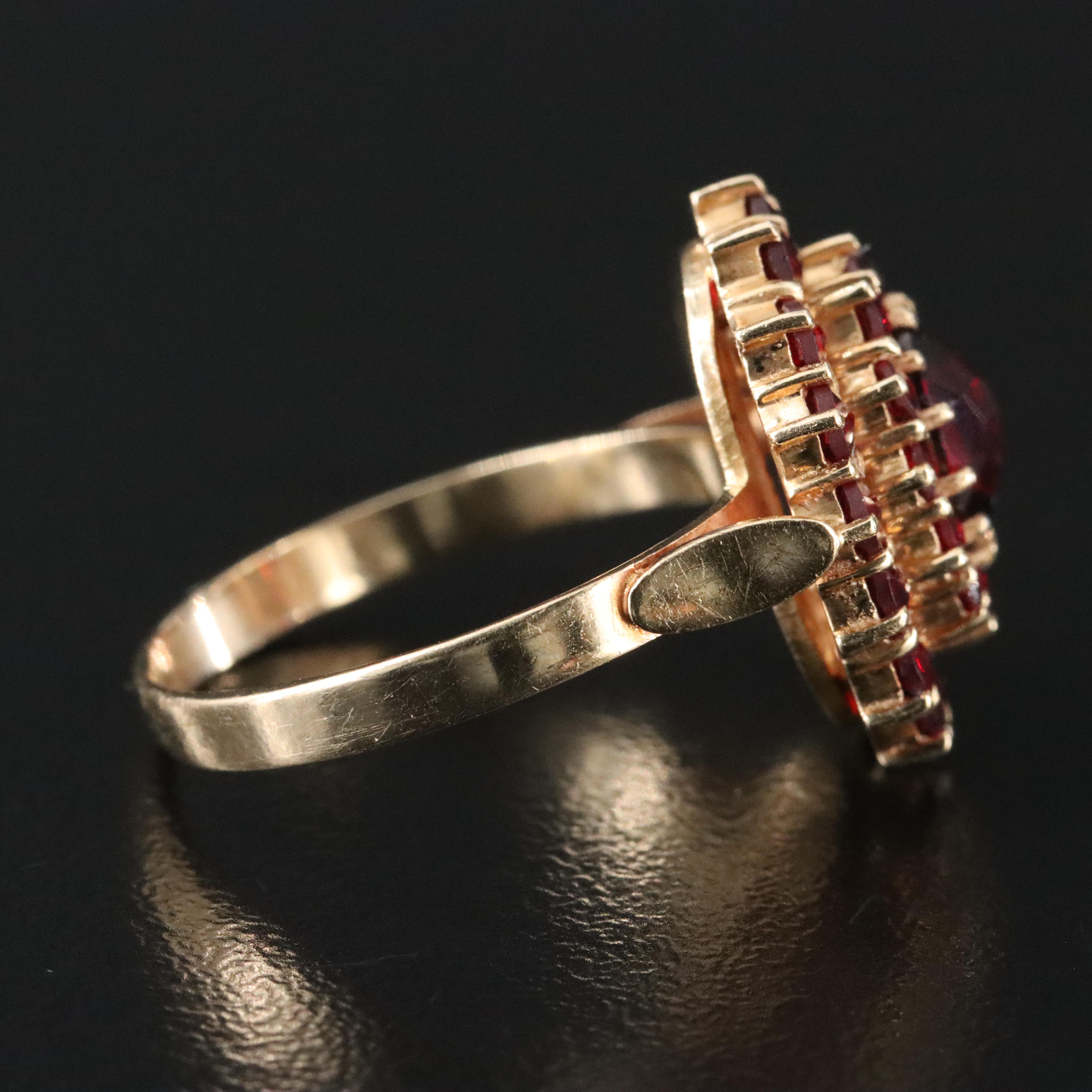 14K Garnet Ring