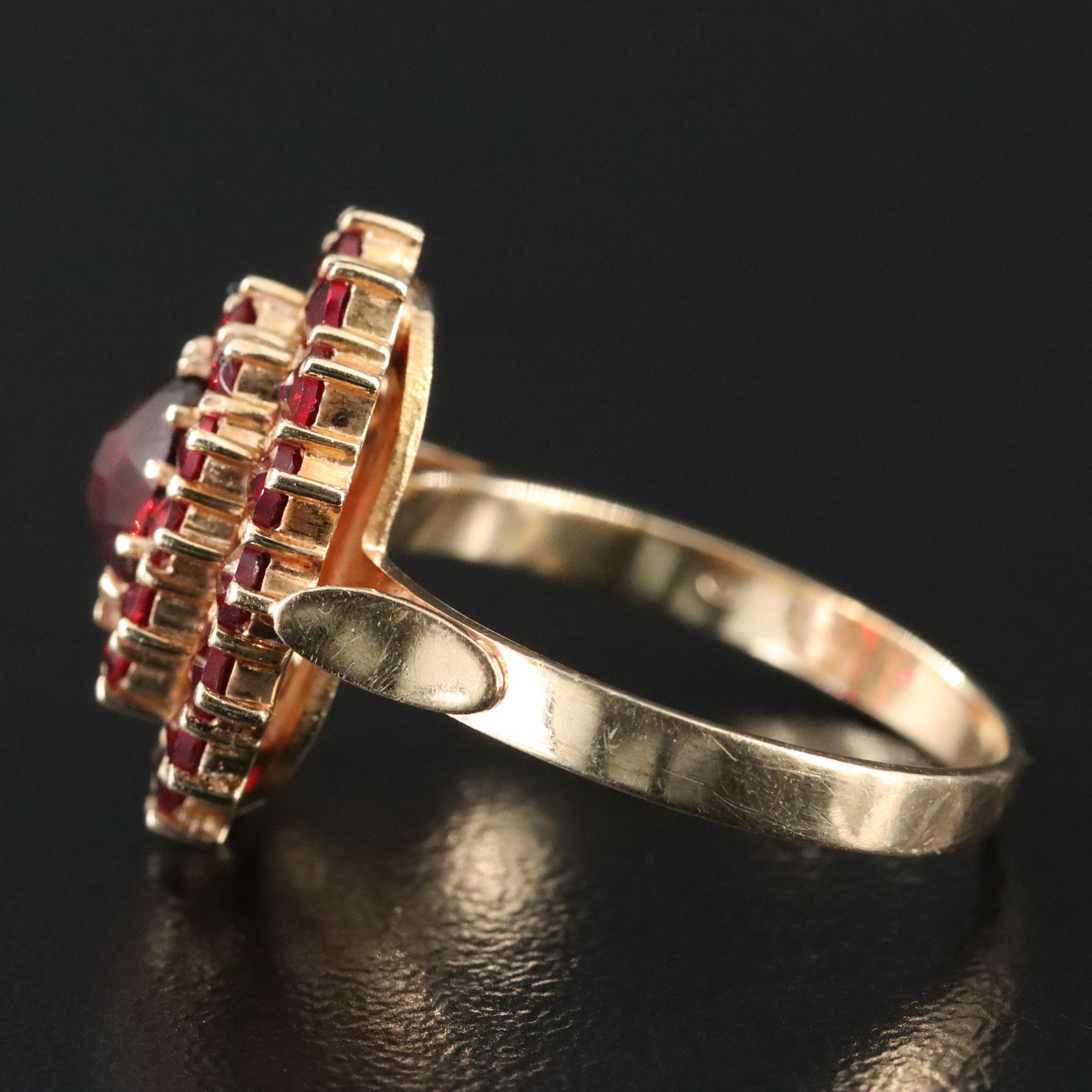 14K Garnet Ring