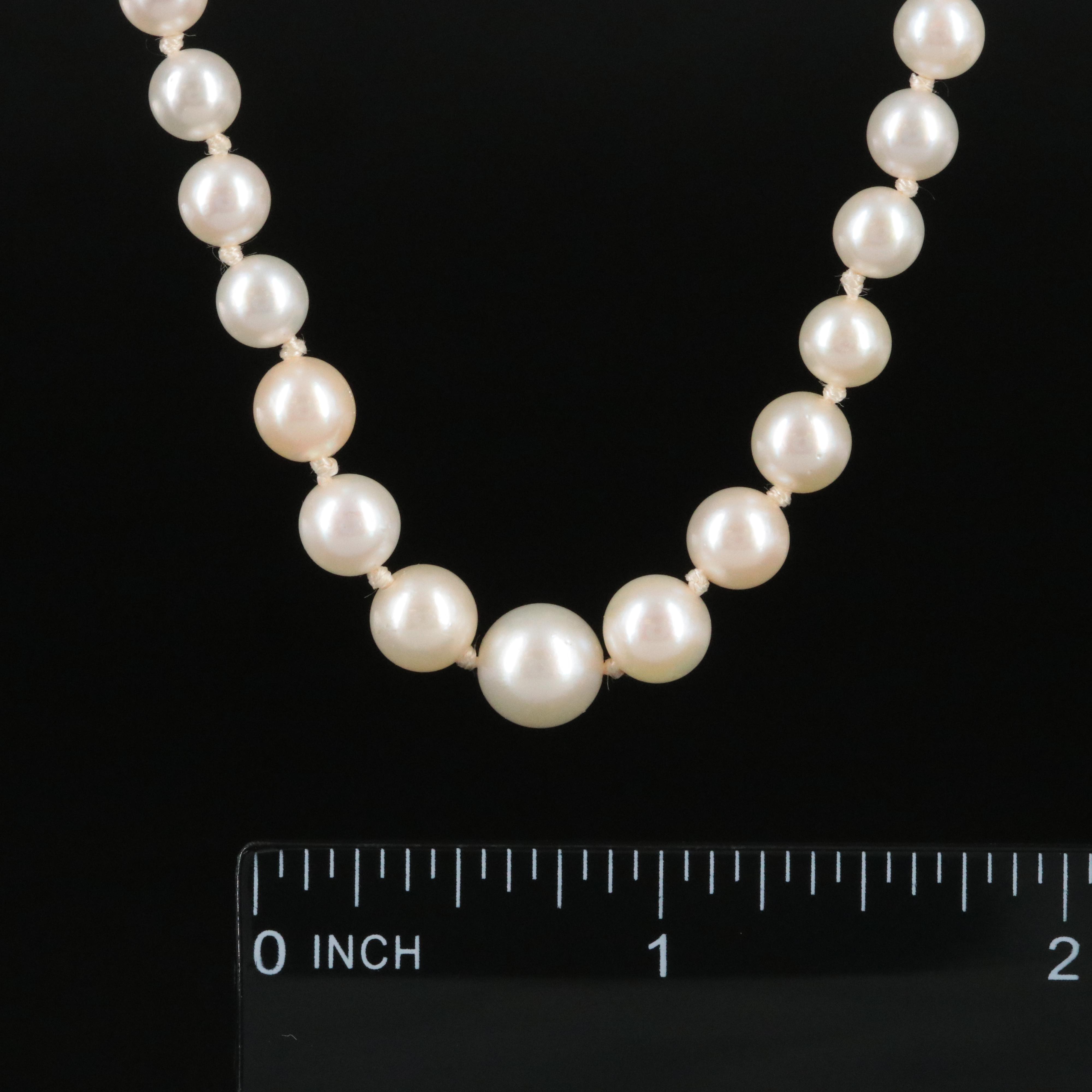 14K Graduated Pearl Necklace
