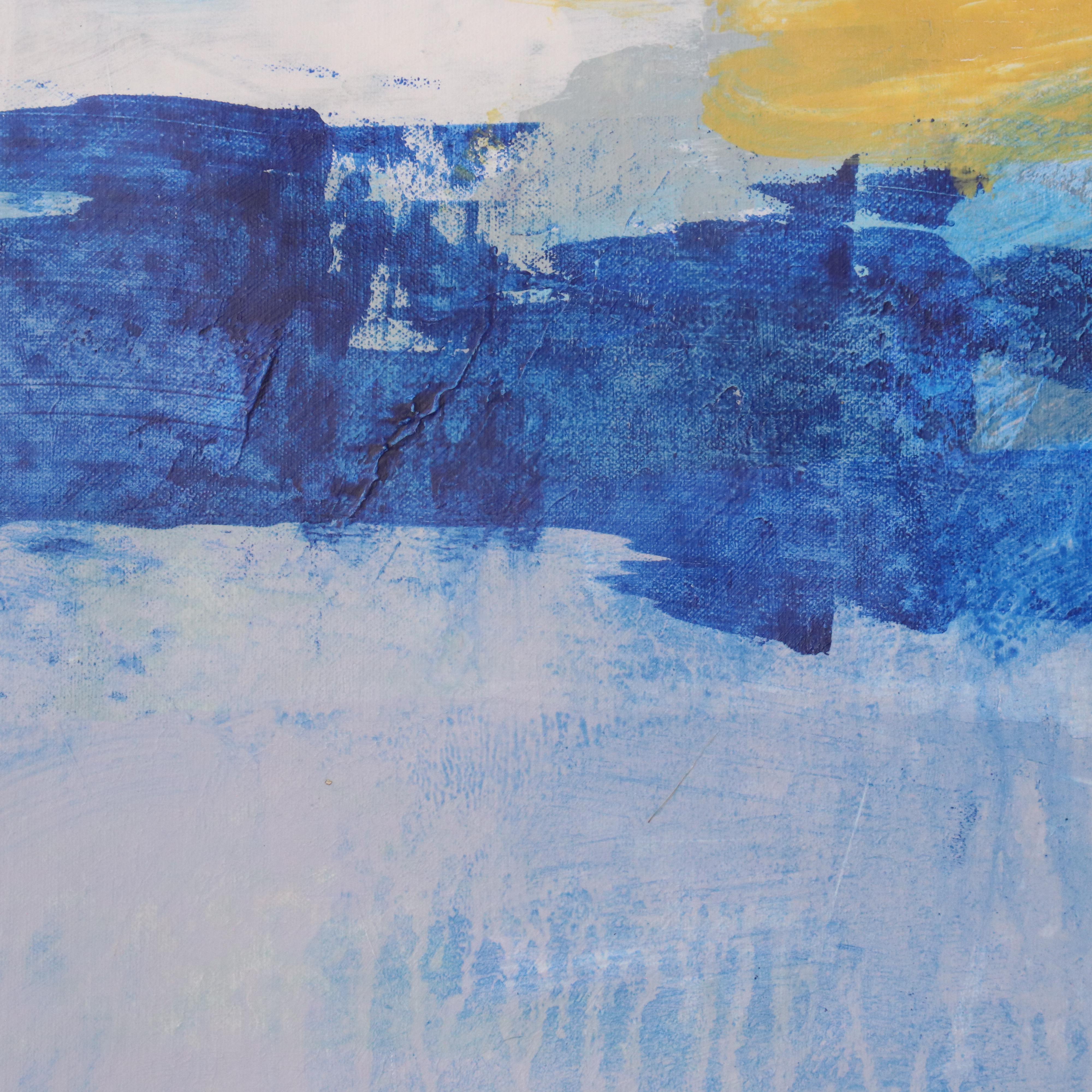 Ursula J. Brenner Abstract Mixed Media Painting, 21st Century