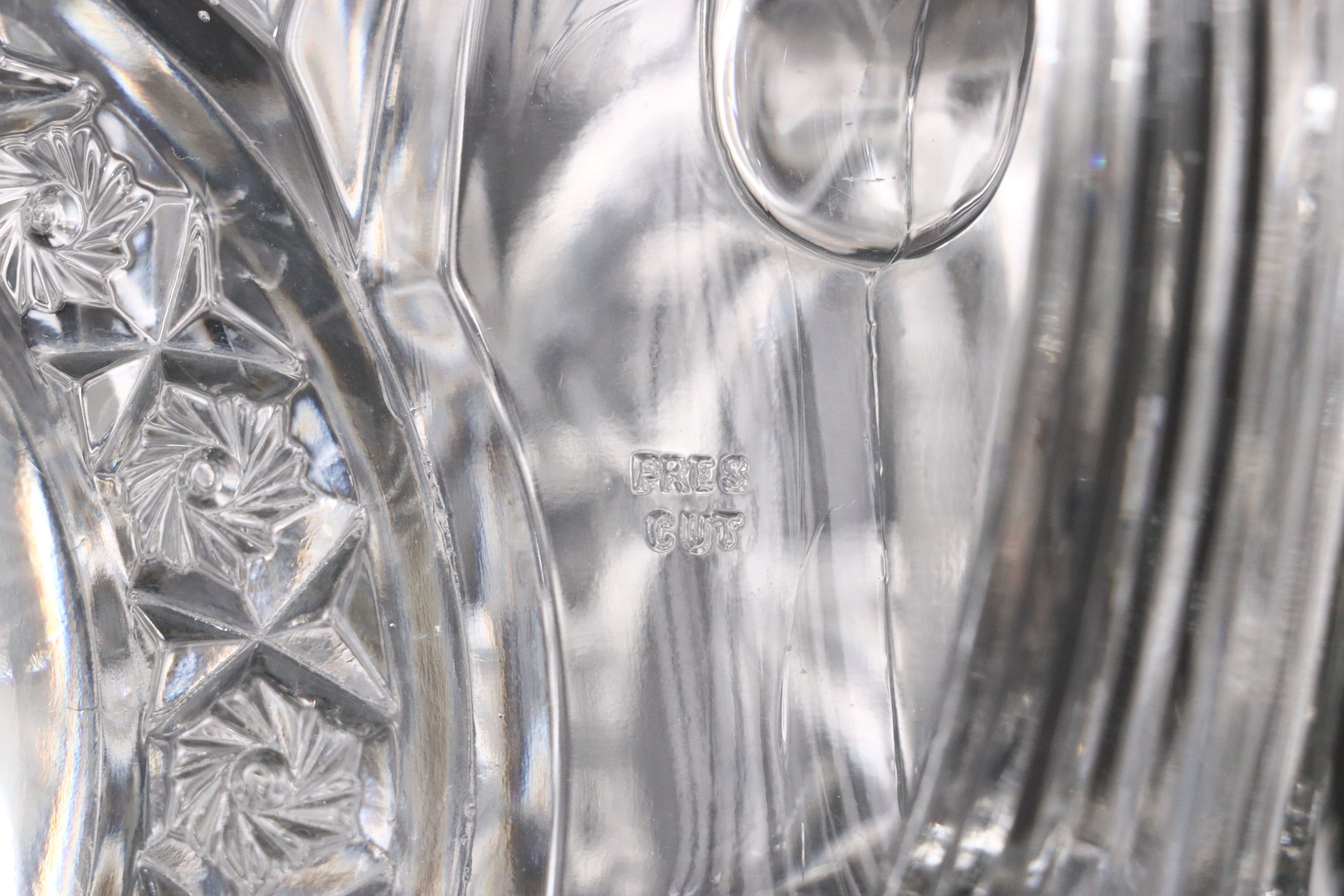 Cambridge "Wild Rose" with American Brilliant Style and Other Glass Pitchers