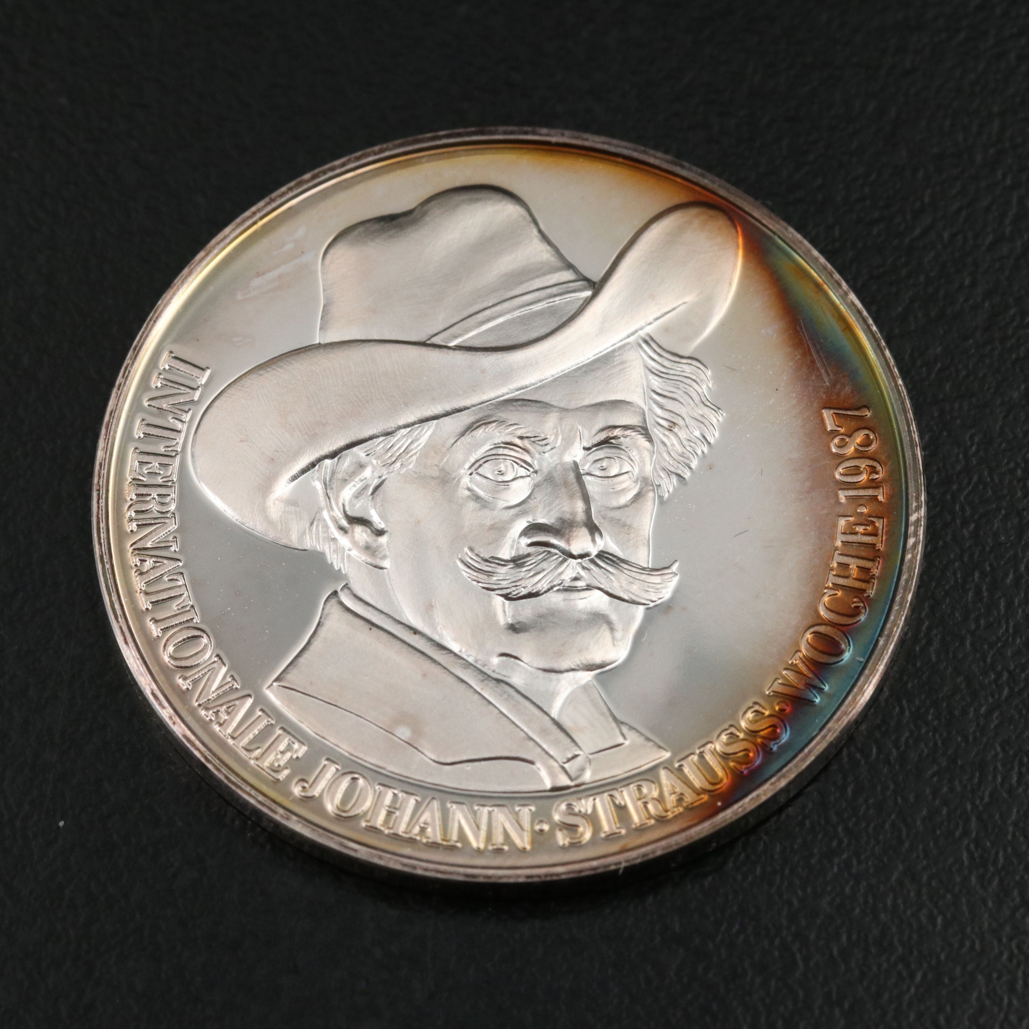 Two German Made .999 Silver Medals and a Sacajawea Dollar