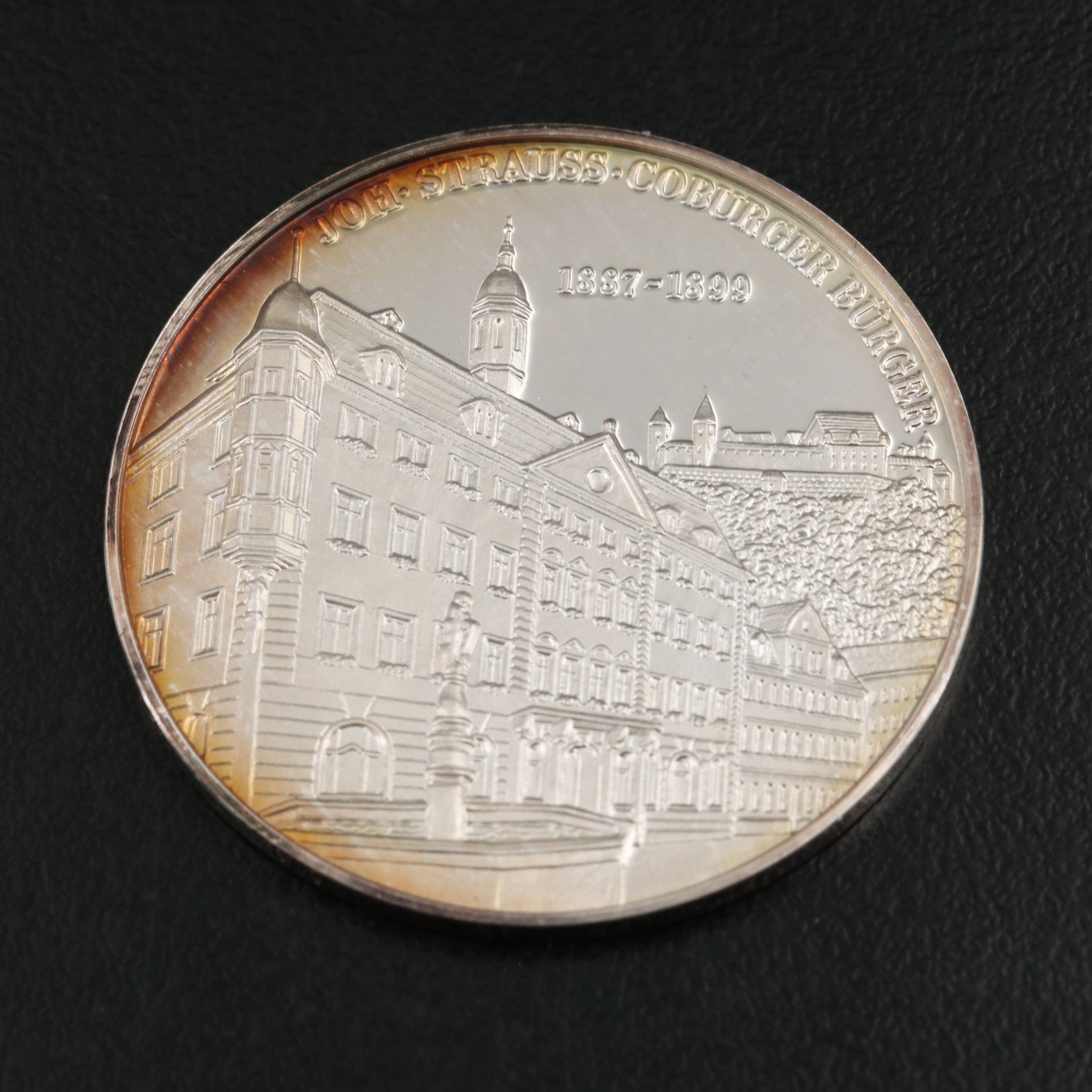 Two German Made .999 Silver Medals and a Sacajawea Dollar