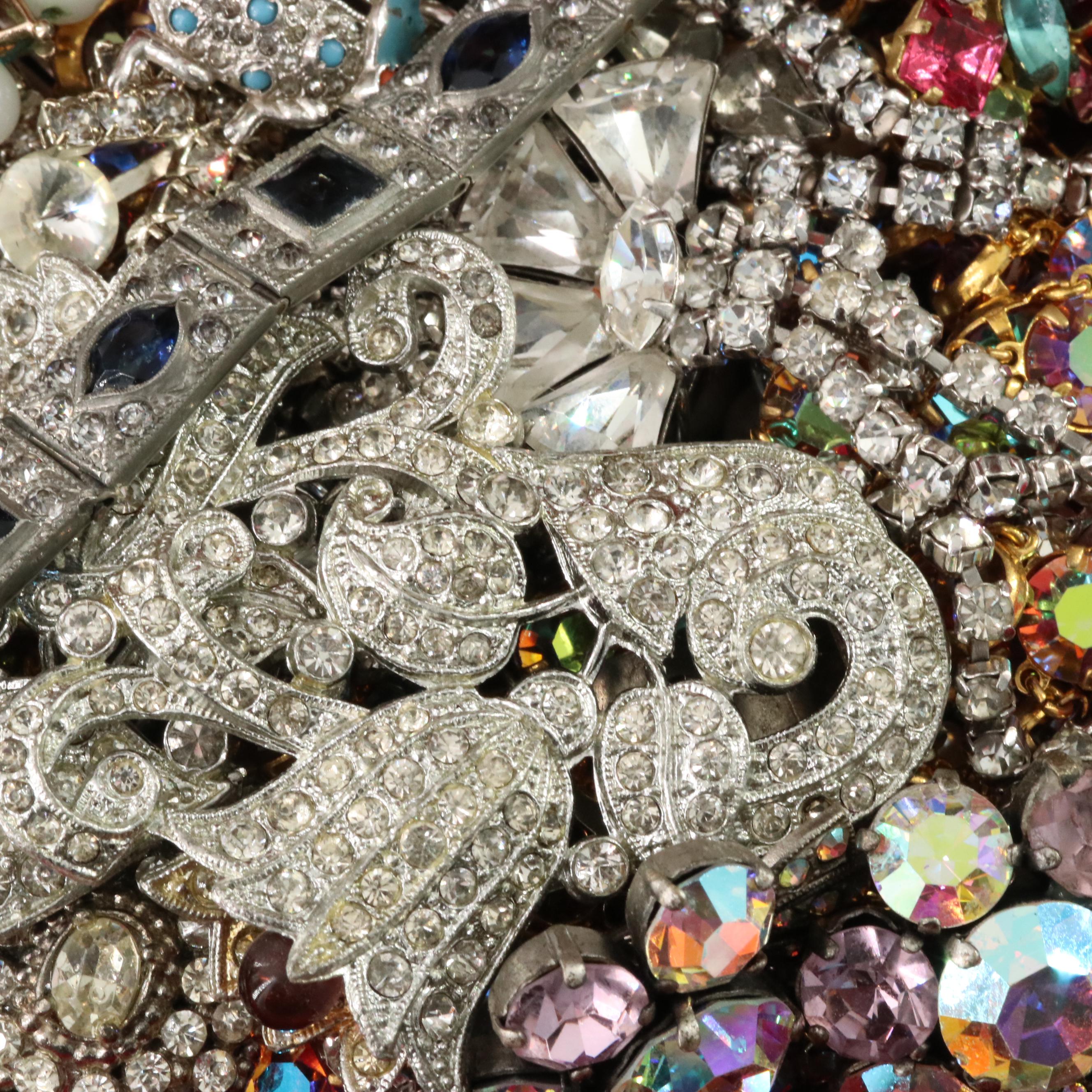 Uncommon Discoveries: Jewelry Collection in Decorative Wooden Box