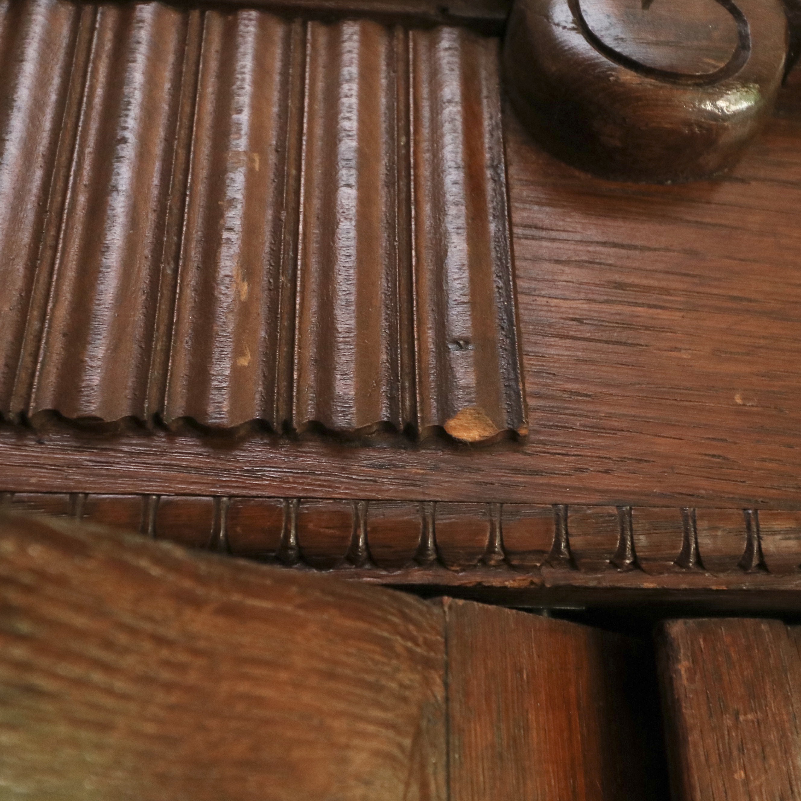 Art Deco Oak Knock-Down Wardrobe Cabinet, 1920s