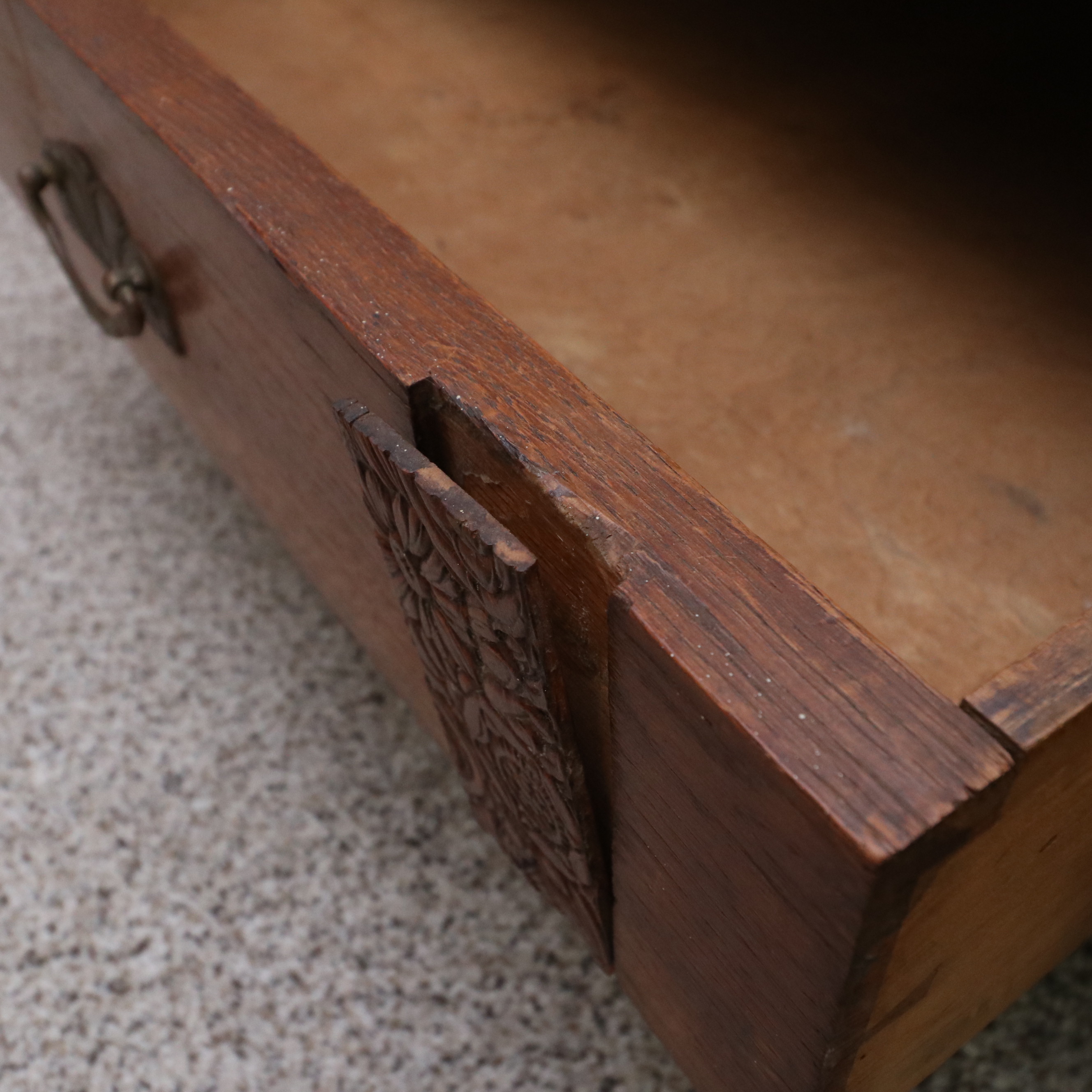 Art Deco Oak Knock-Down Wardrobe Cabinet, 1920s