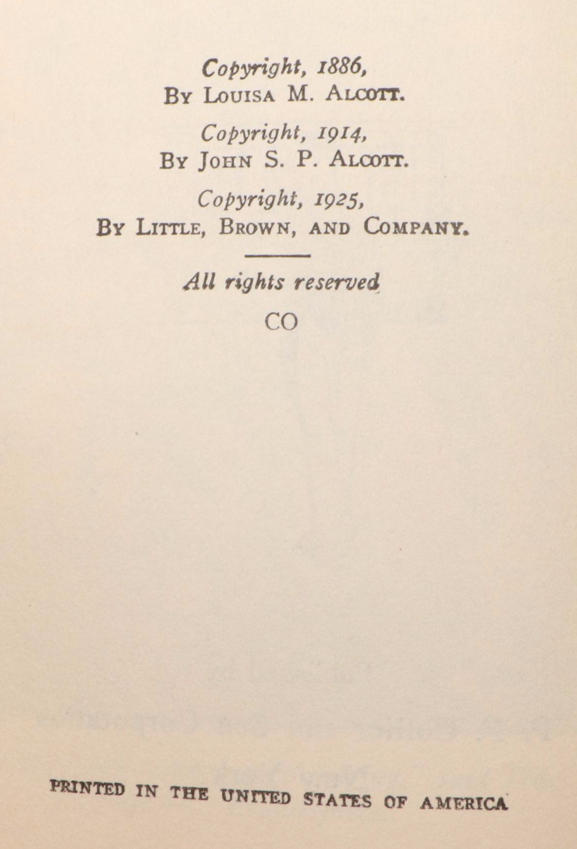 Antique Set of Six Louisa May Alcott Novels Including "Little Women" and More