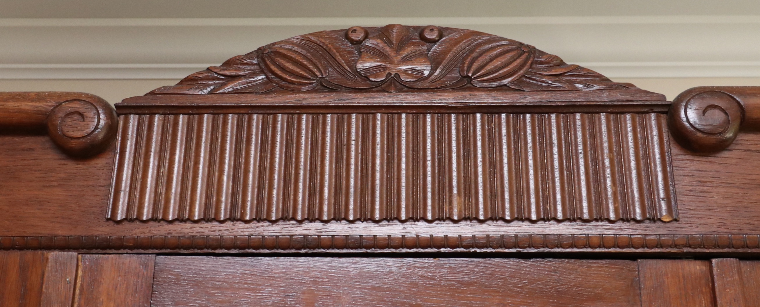 Art Deco Oak Knock-Down Wardrobe Cabinet, 1920s
