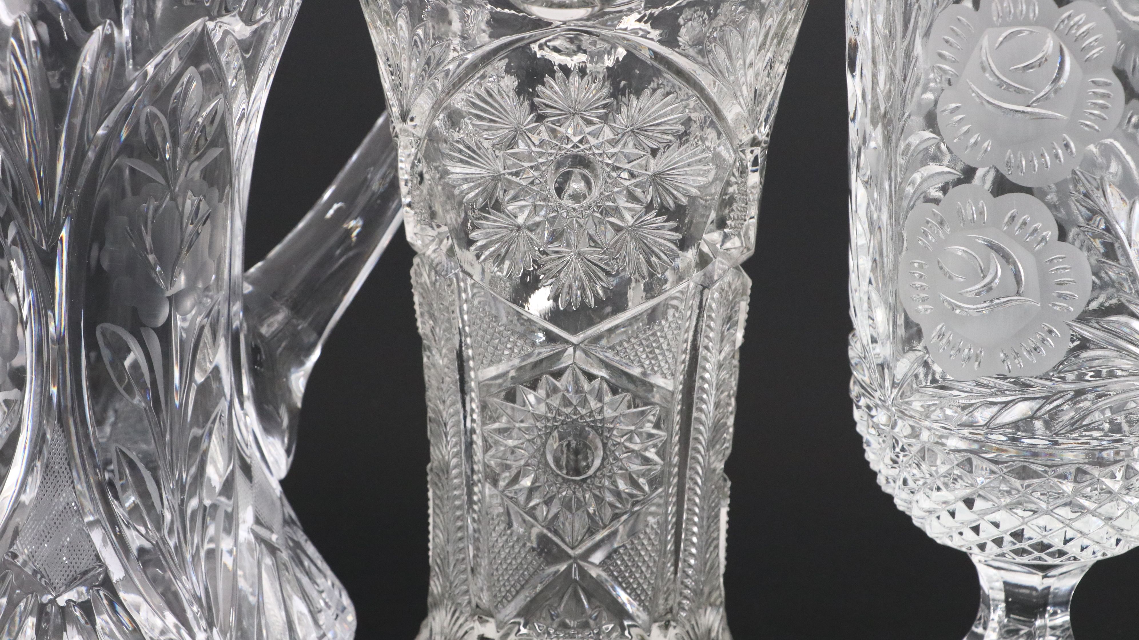 Indiana Glass "Success" with Other Glass and Crystal Pitchers