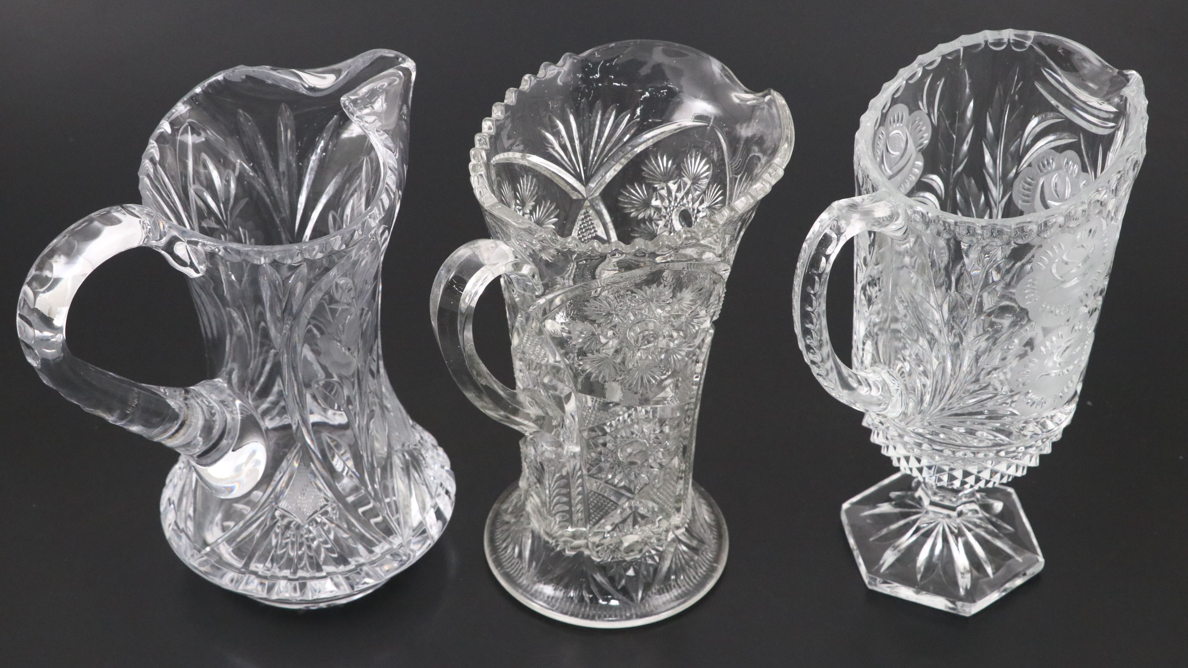 Indiana Glass "Success" with Other Glass and Crystal Pitchers