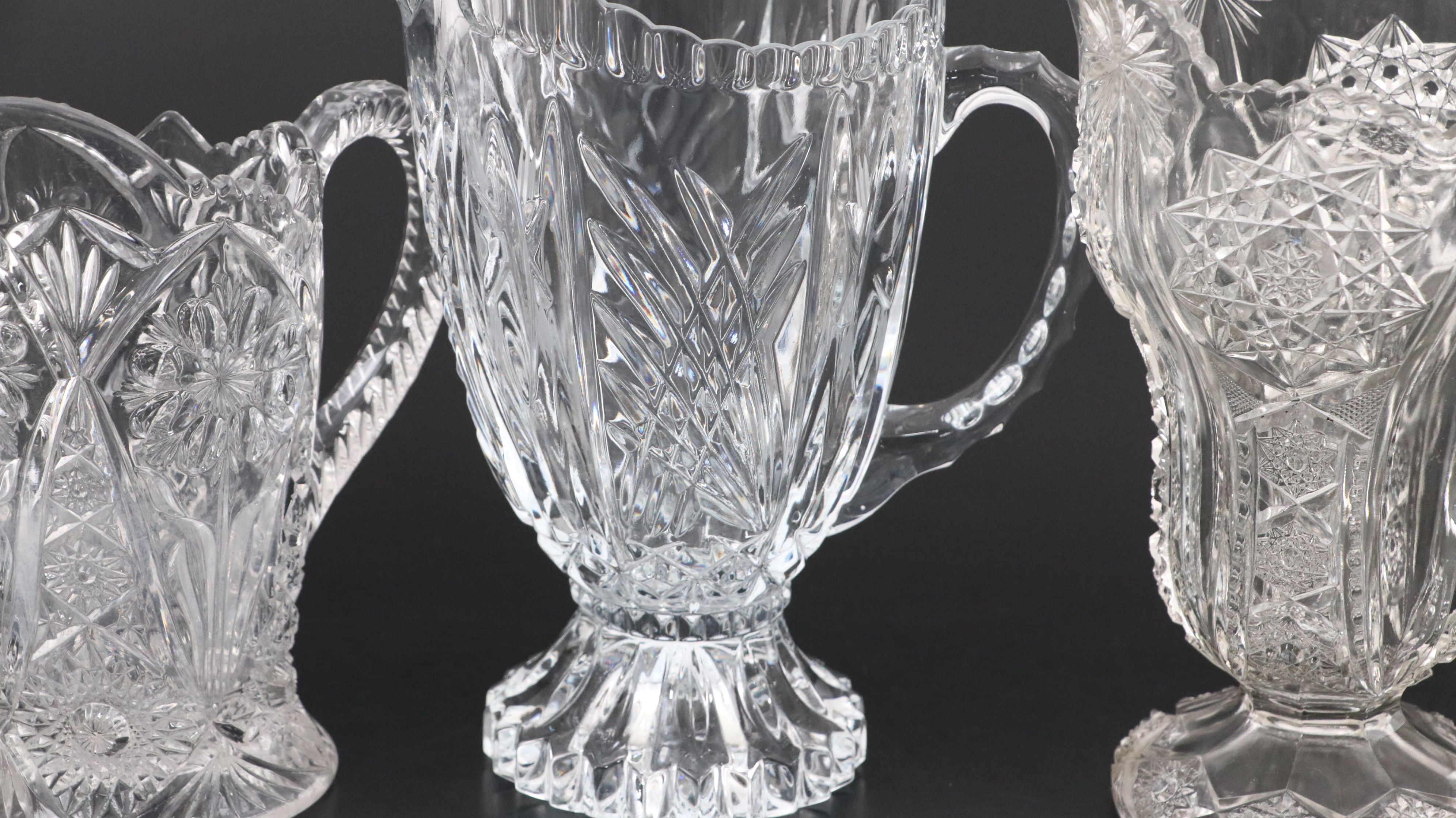 Indiana Glass "Success" with Other Glass and Crystal Pitchers