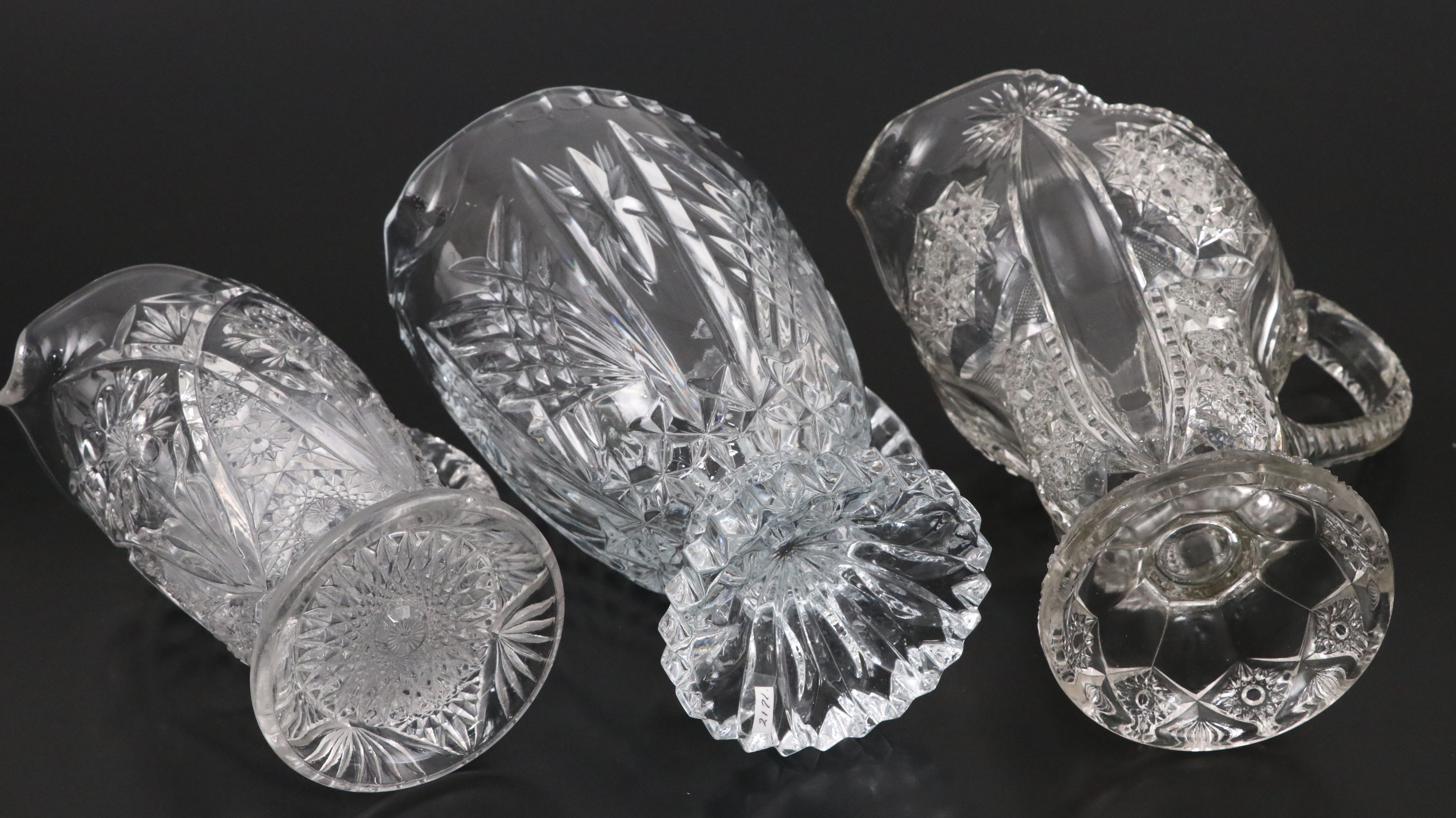 Indiana Glass "Success" with Other Glass and Crystal Pitchers