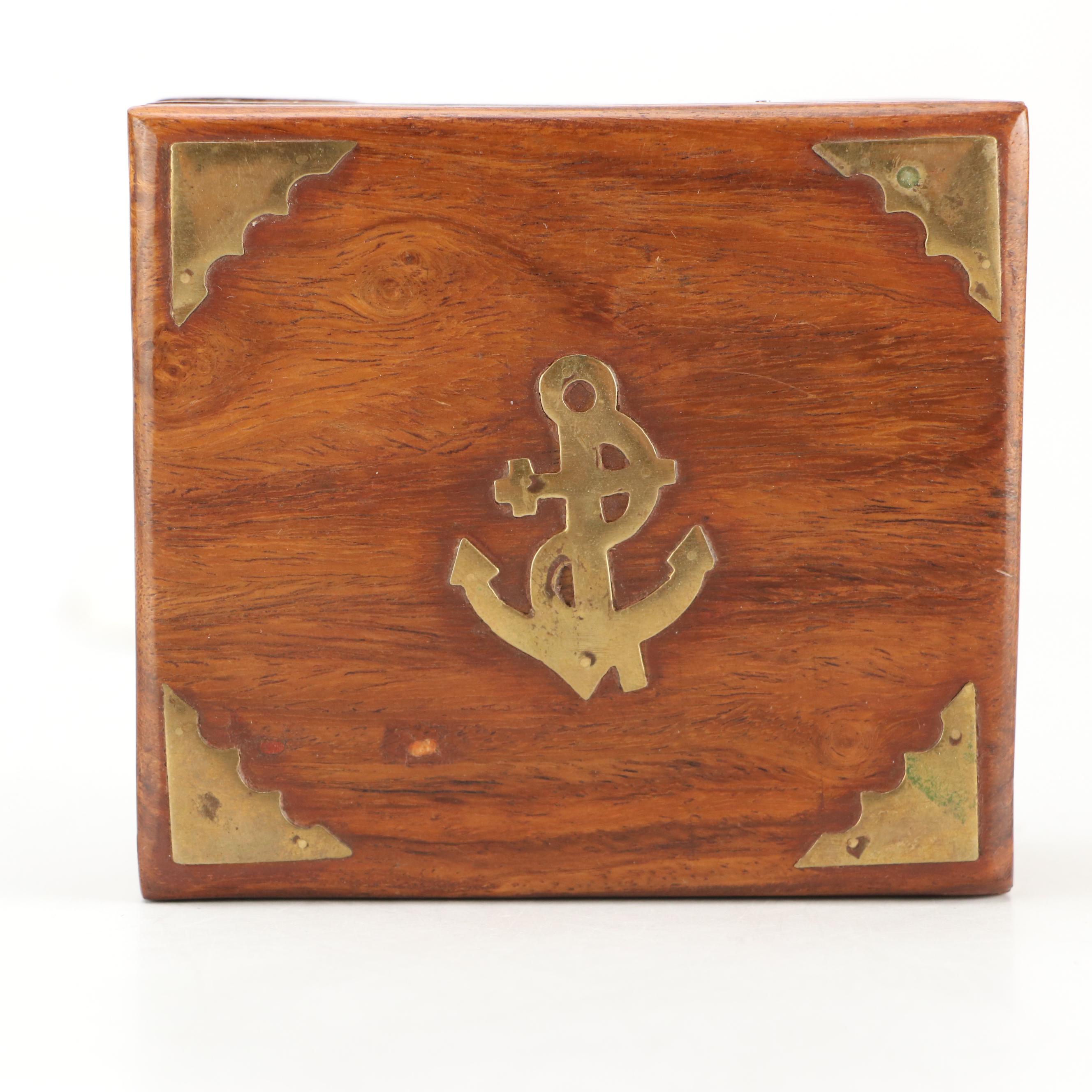 Stanley Natural Sine Brass Nautical Compass with Box