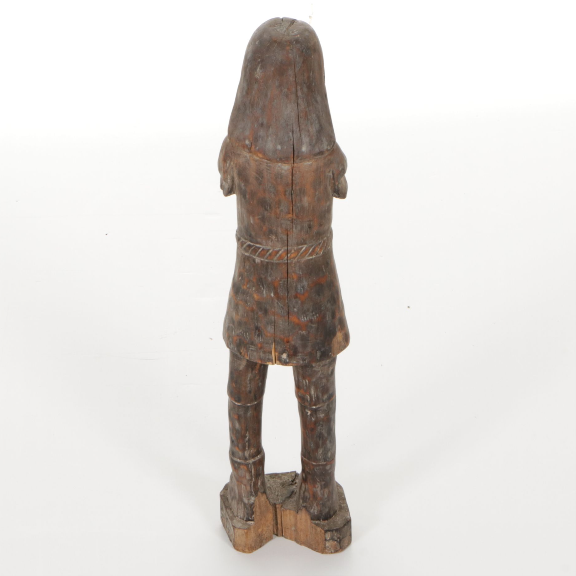 Primitive Carved Wood Statue of Jesus