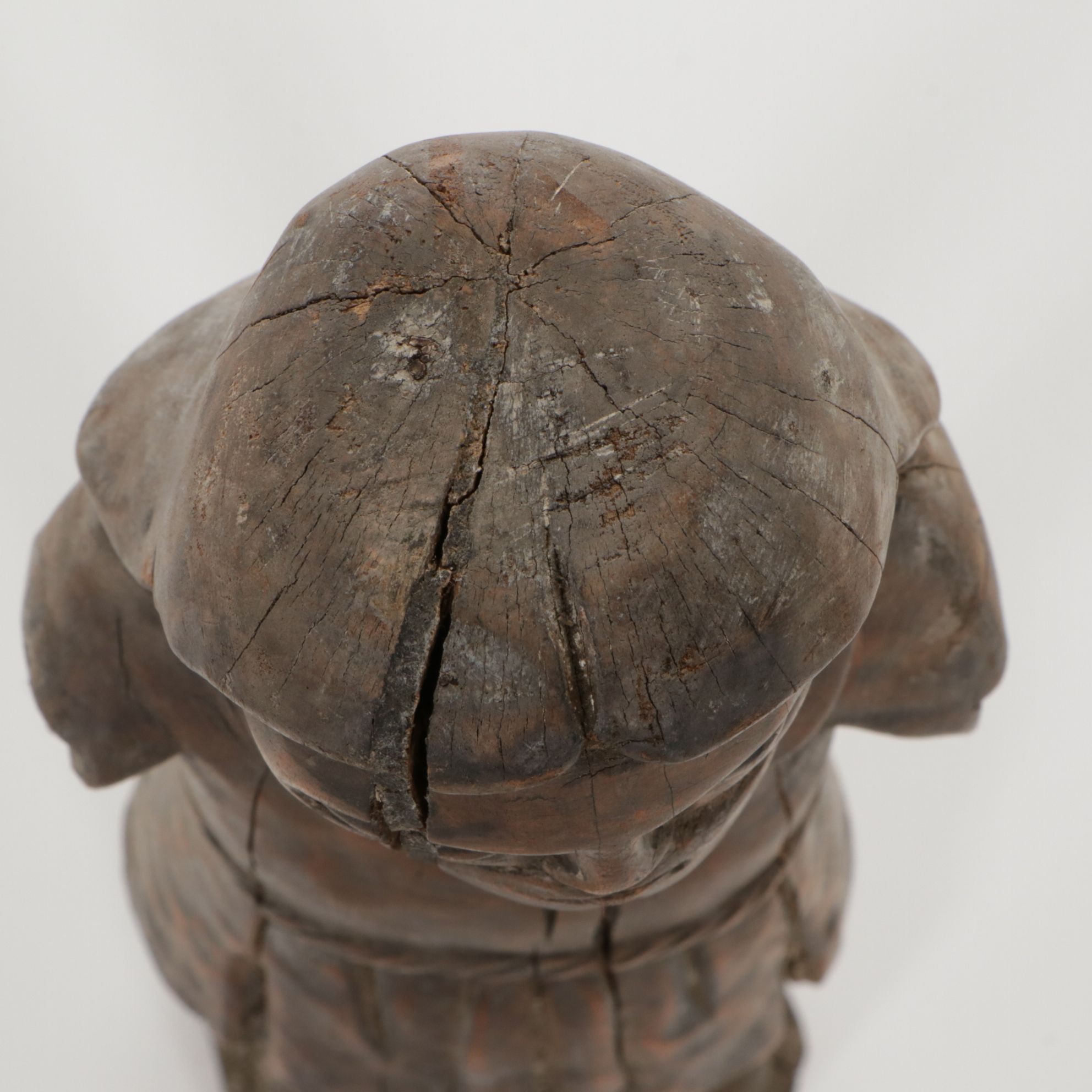 Primitive Carved Wood Statue of Jesus