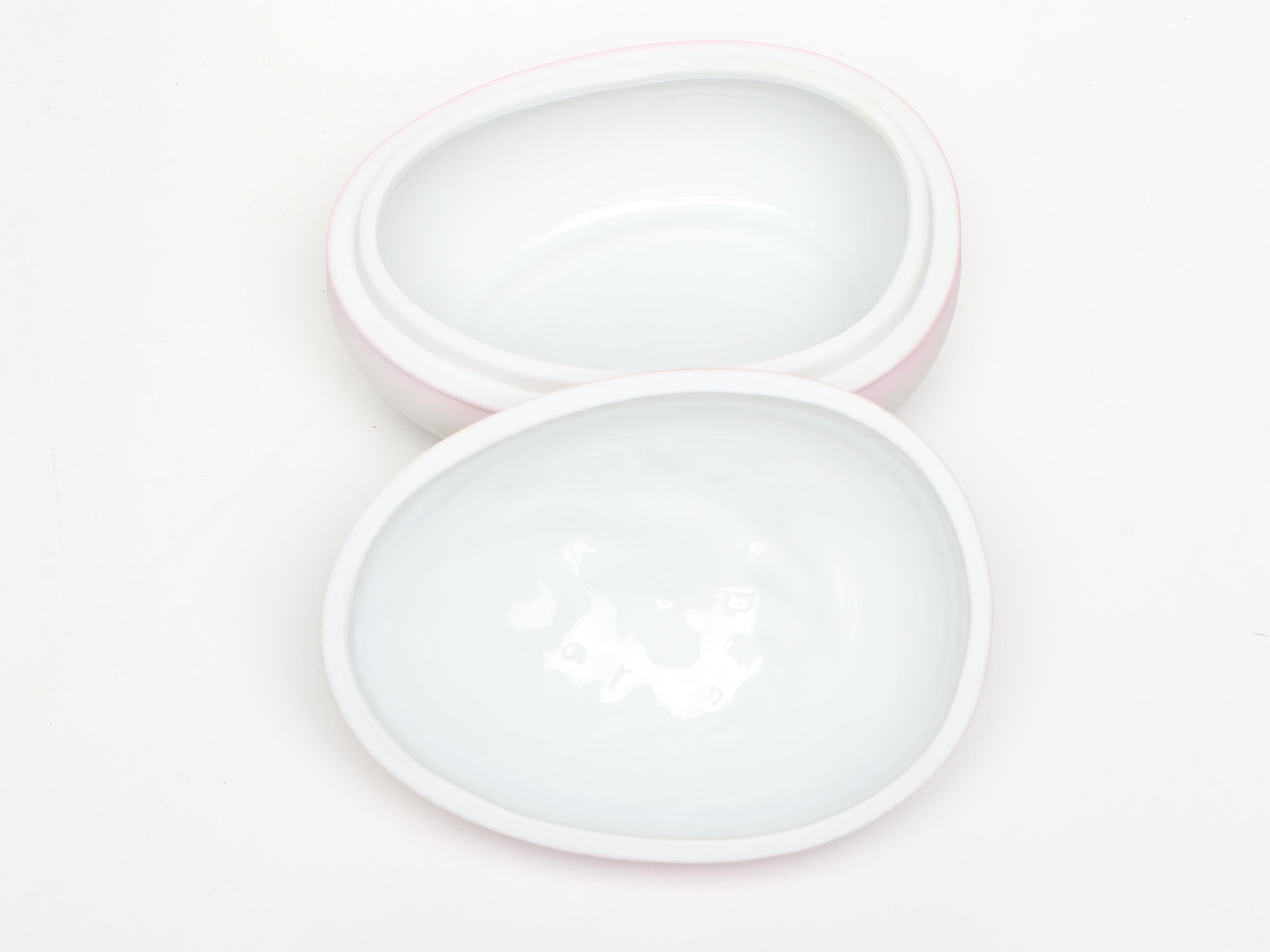 Lenox, Lefton, and Other China Boxes with Egg Figurines