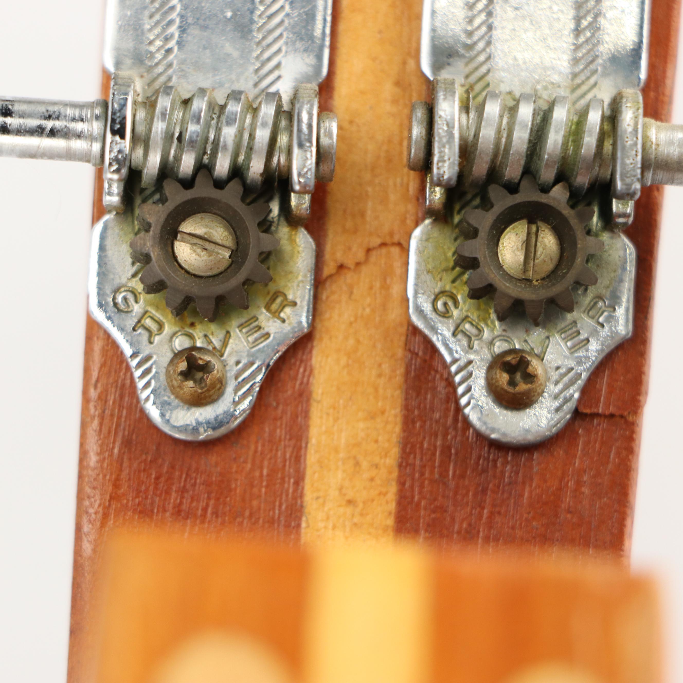 Six-String Mountain Dulcimer with MOP and Rosewood Fretboard, & Inlay