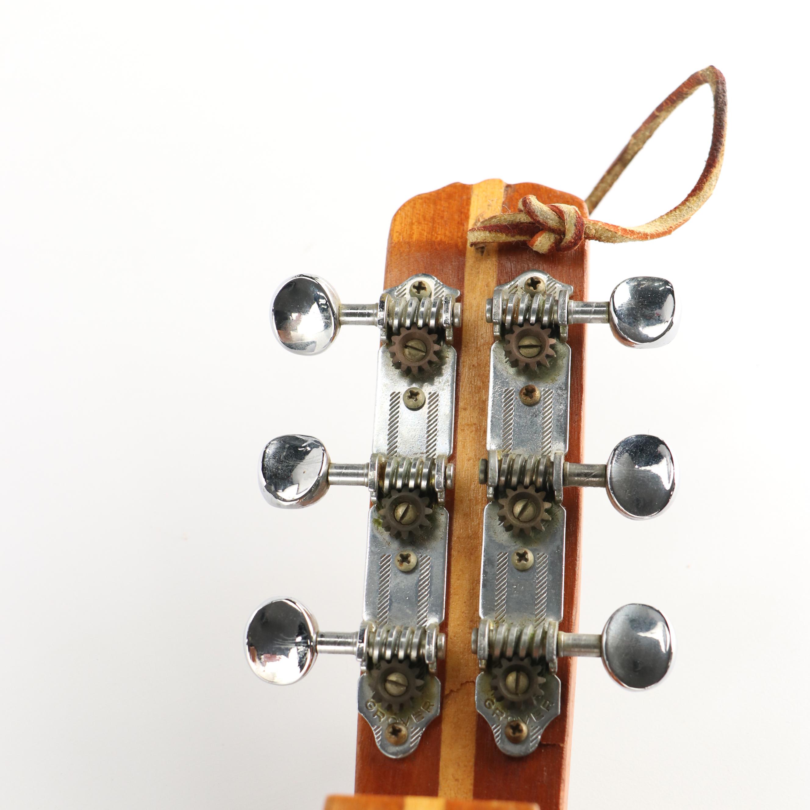 Six-String Mountain Dulcimer with MOP and Rosewood Fretboard, & Inlay