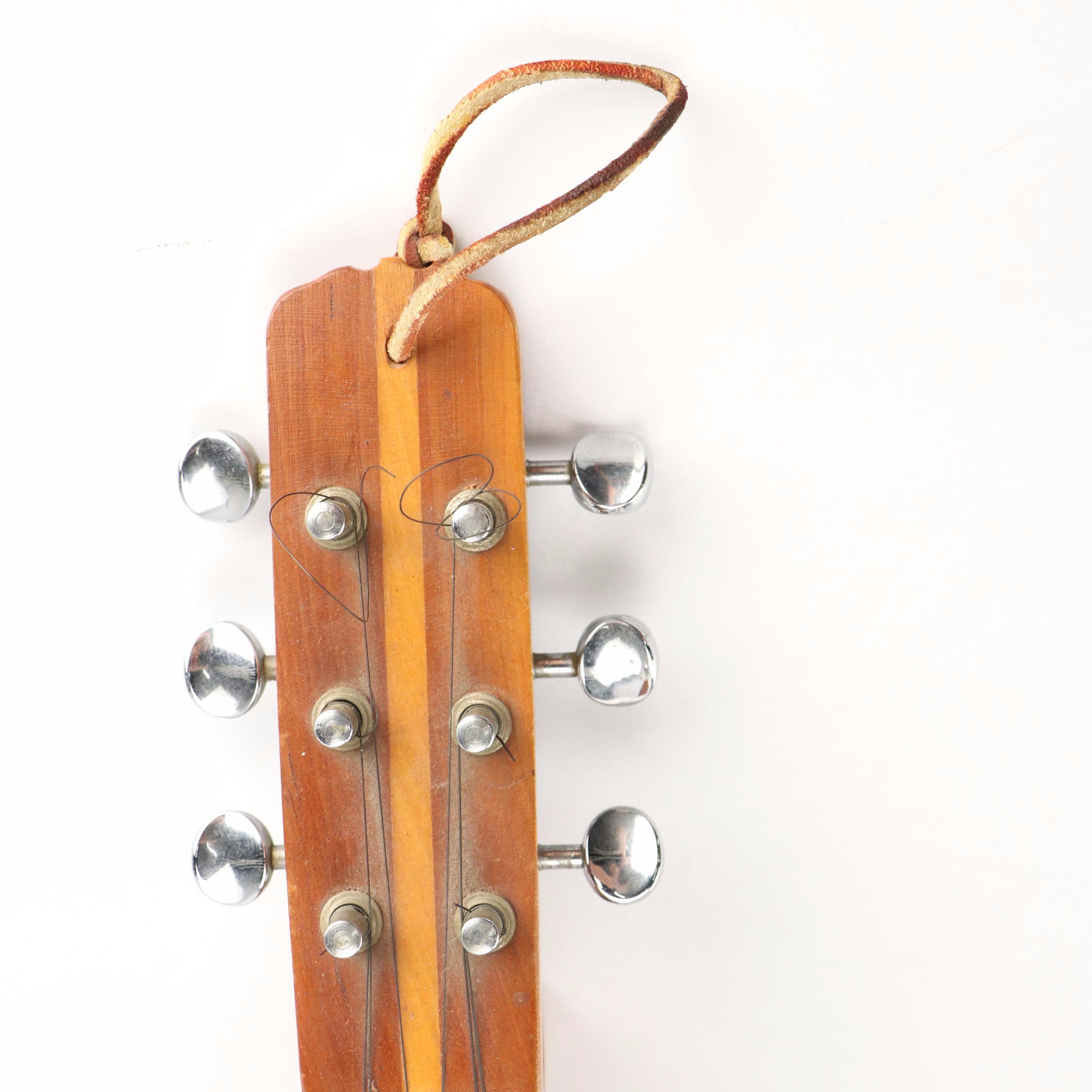 Six-String Mountain Dulcimer with MOP and Rosewood Fretboard, & Inlay