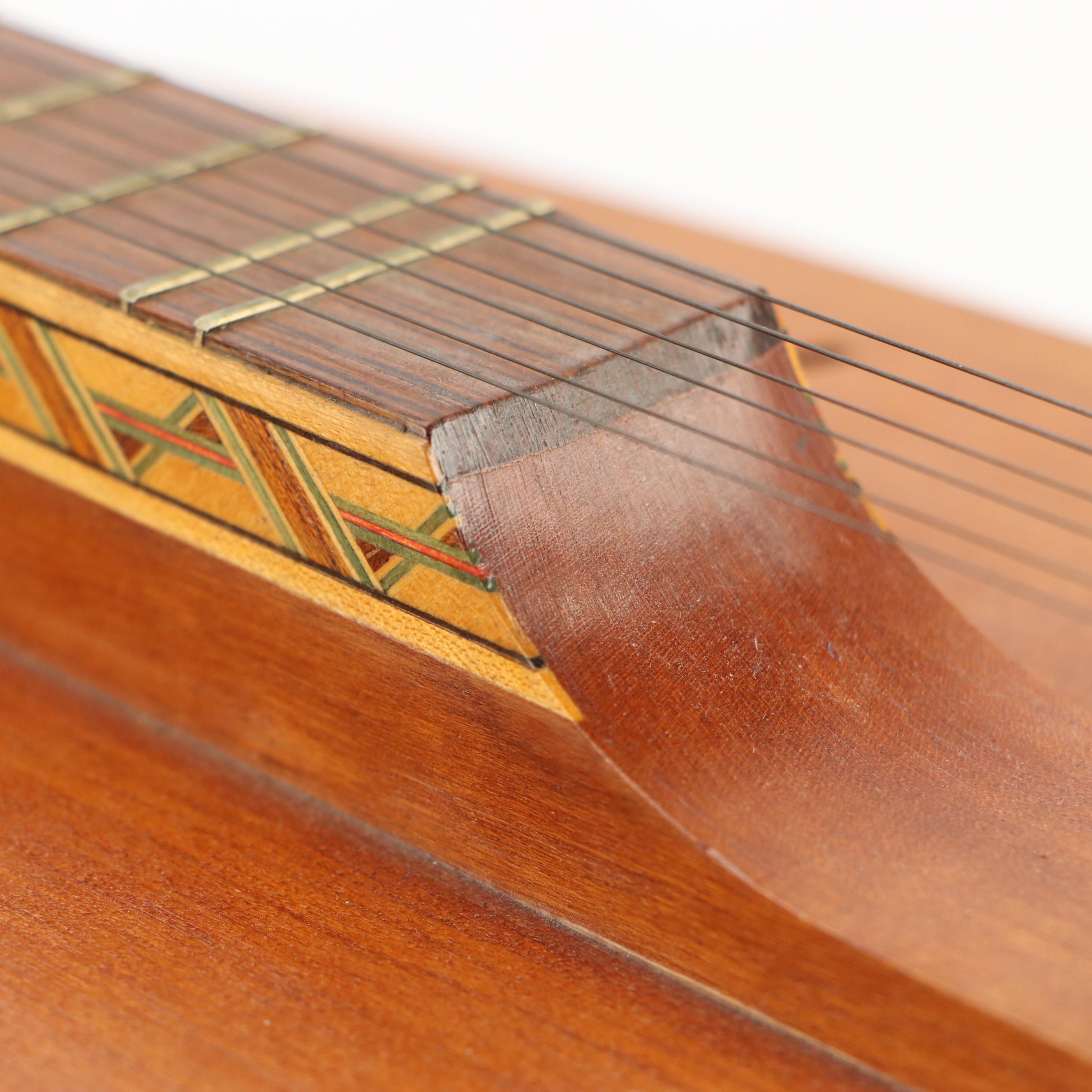 Six-String Mountain Dulcimer with MOP and Rosewood Fretboard, & Inlay