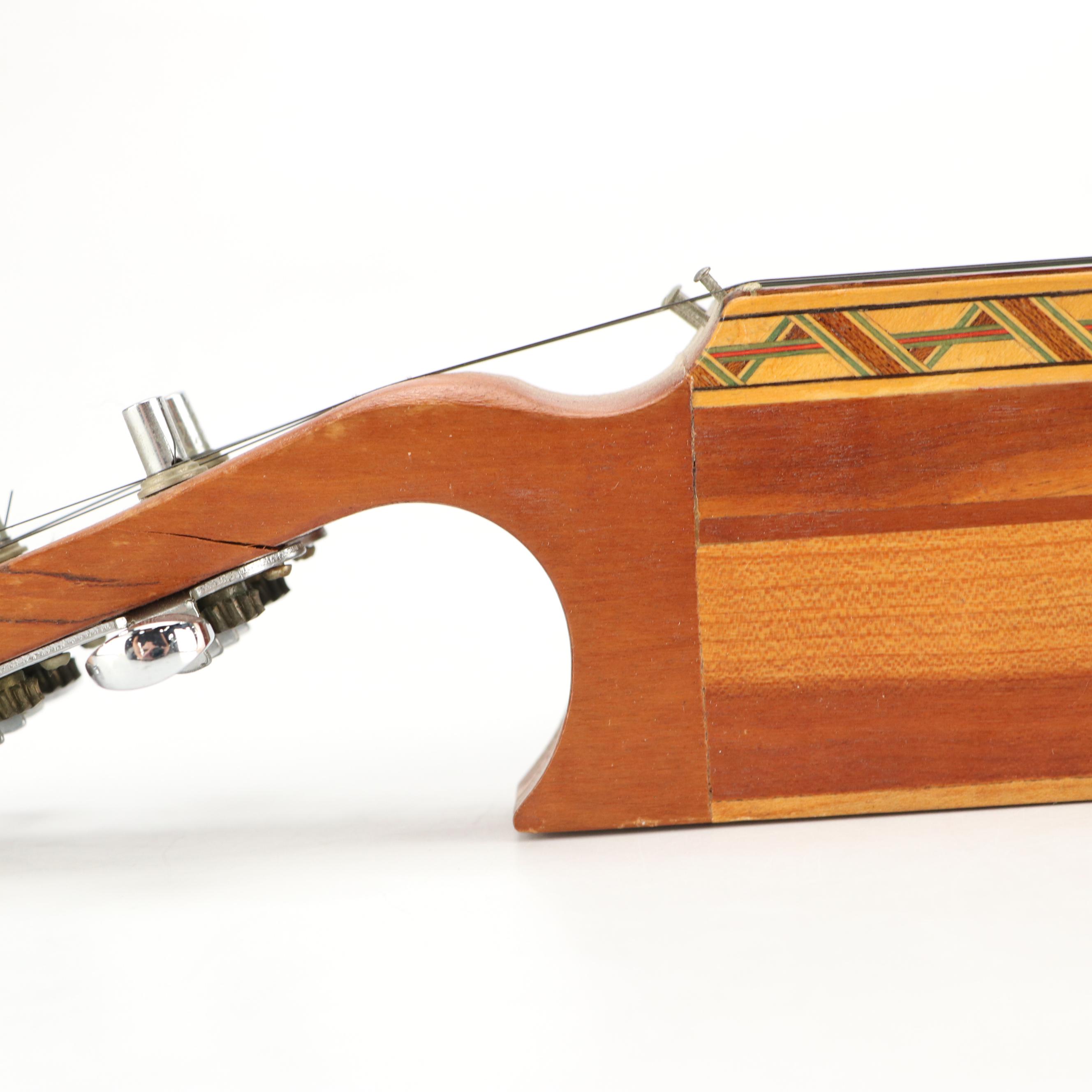 Six-String Mountain Dulcimer with MOP and Rosewood Fretboard, & Inlay