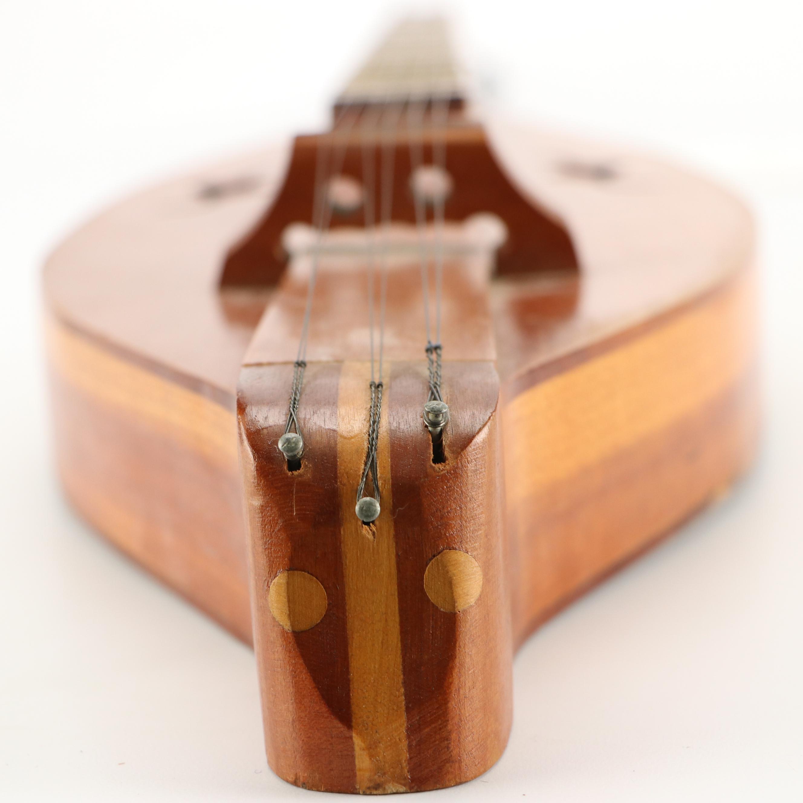 Six-String Mountain Dulcimer with MOP and Rosewood Fretboard, & Inlay