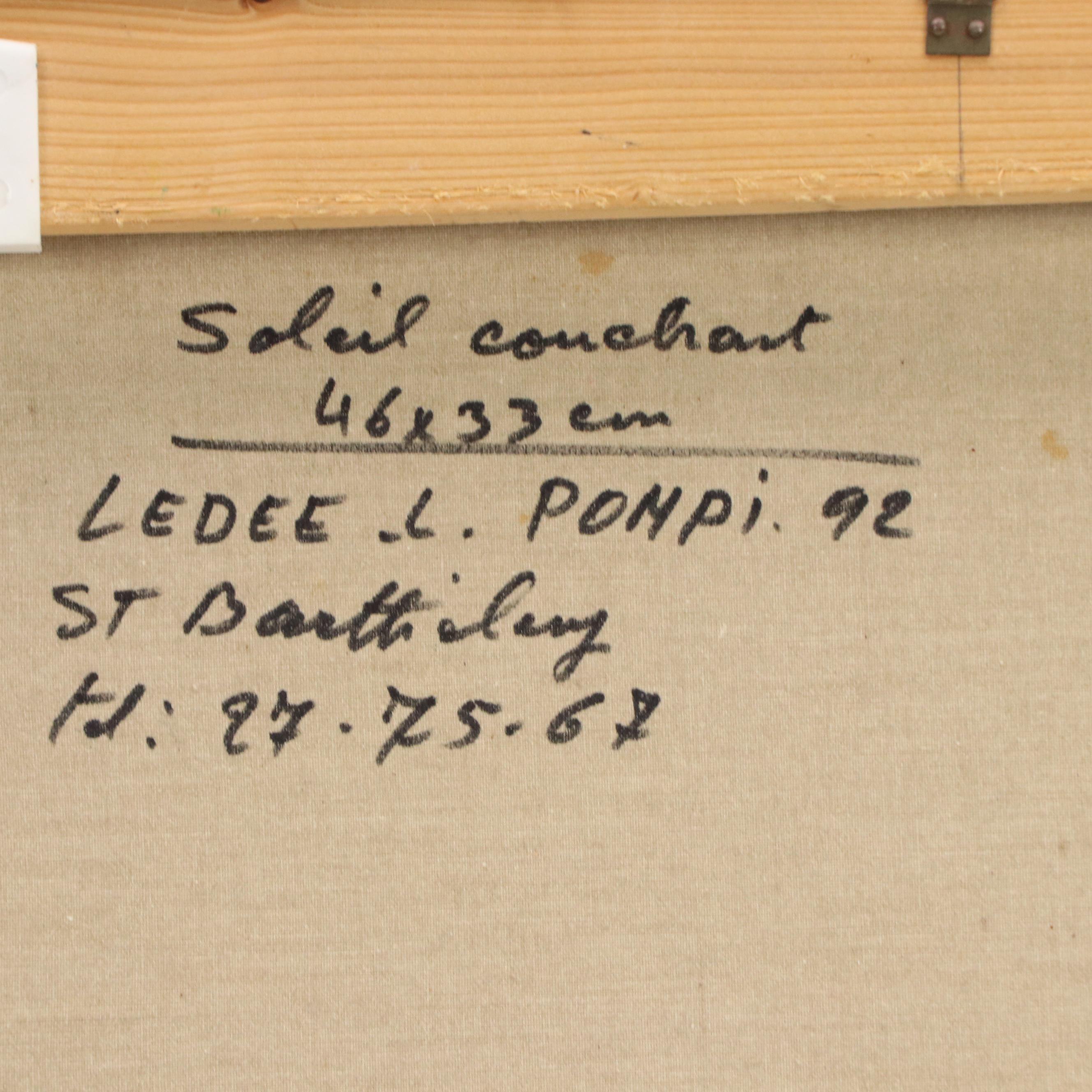 Lédée-Louis Pompi Maritime Acrylic Painting, 1992