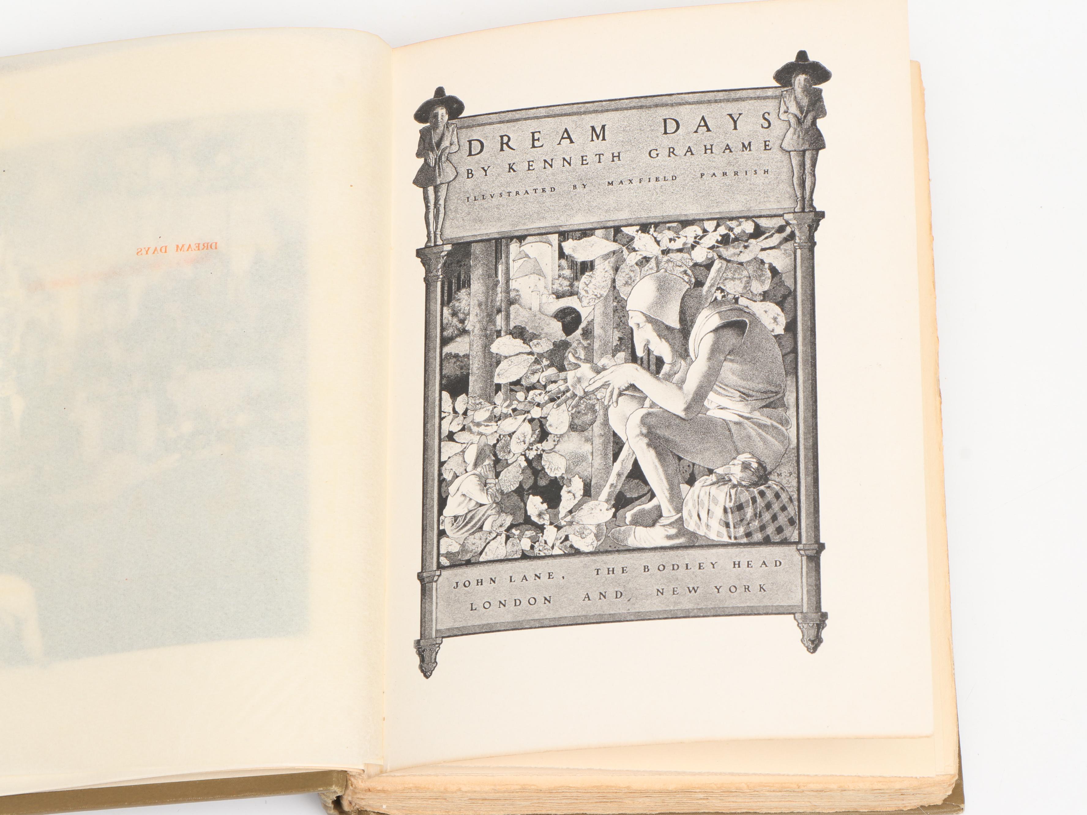 Maxfield Parrish illustrated “Dream Days” by Grahame 1902, "Arabian Nights" 1948