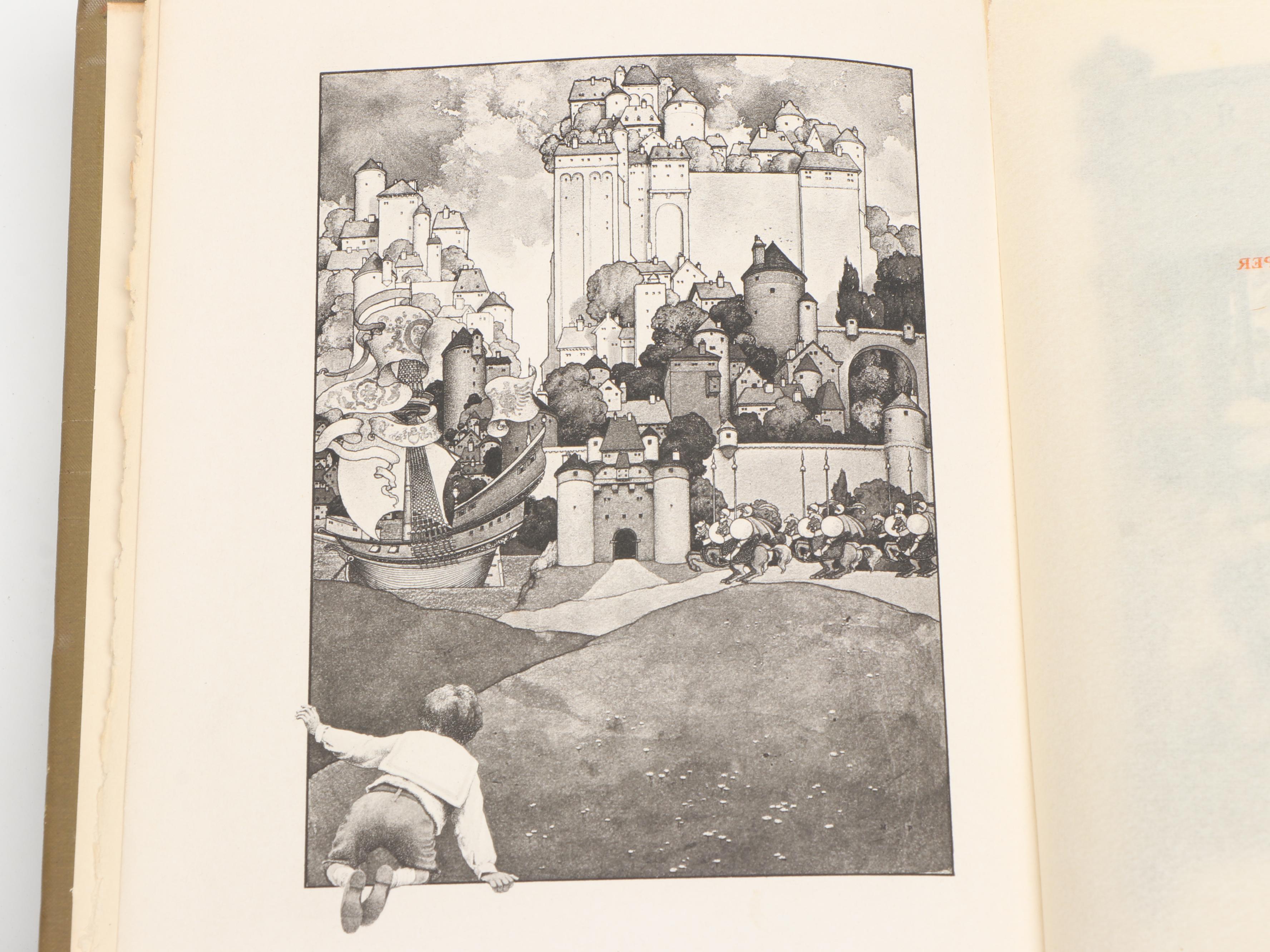 Maxfield Parrish illustrated “Dream Days” by Grahame 1902, "Arabian Nights" 1948
