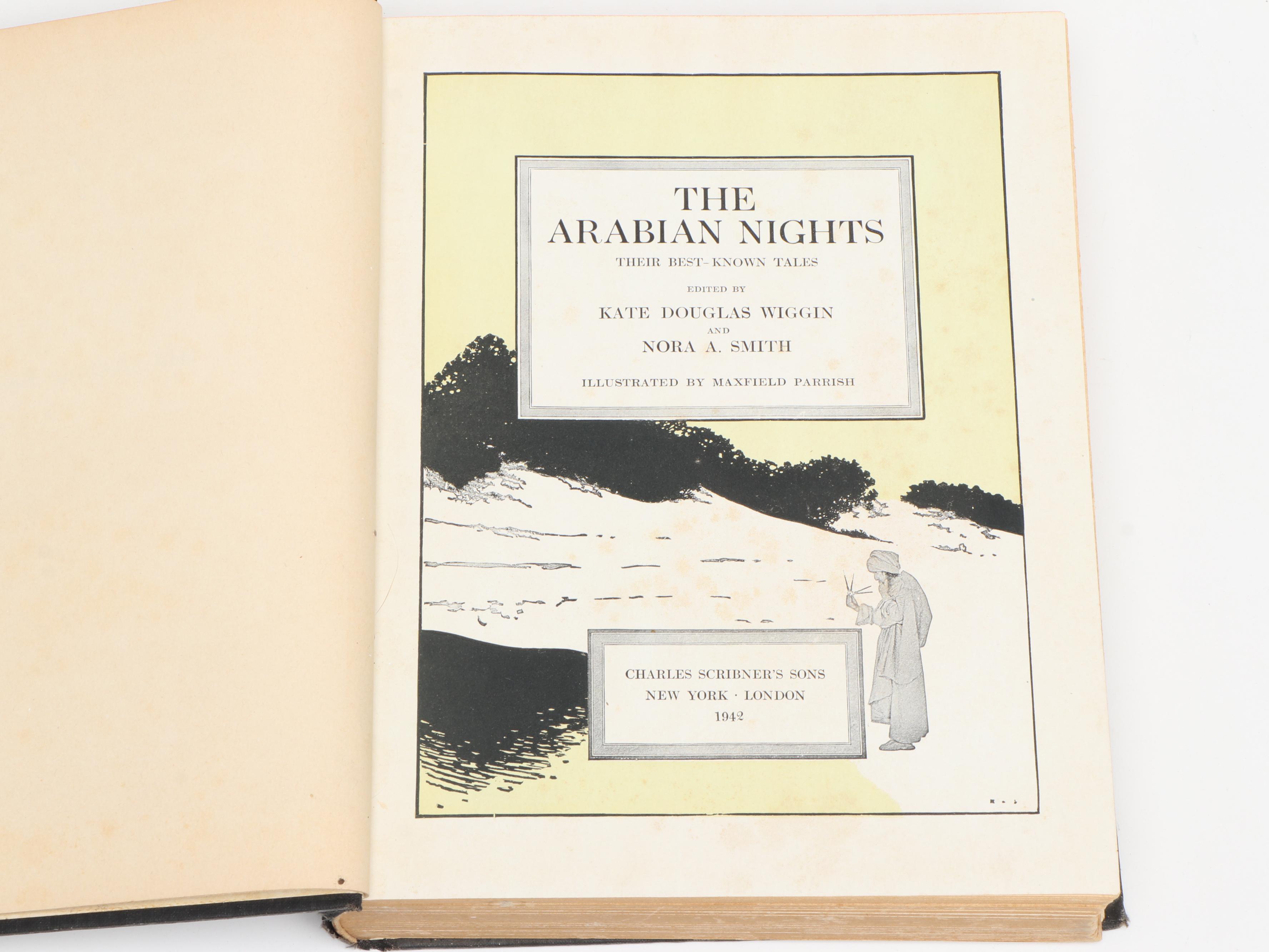 Maxfield Parrish illustrated “Dream Days” by Grahame 1902, "Arabian Nights" 1948