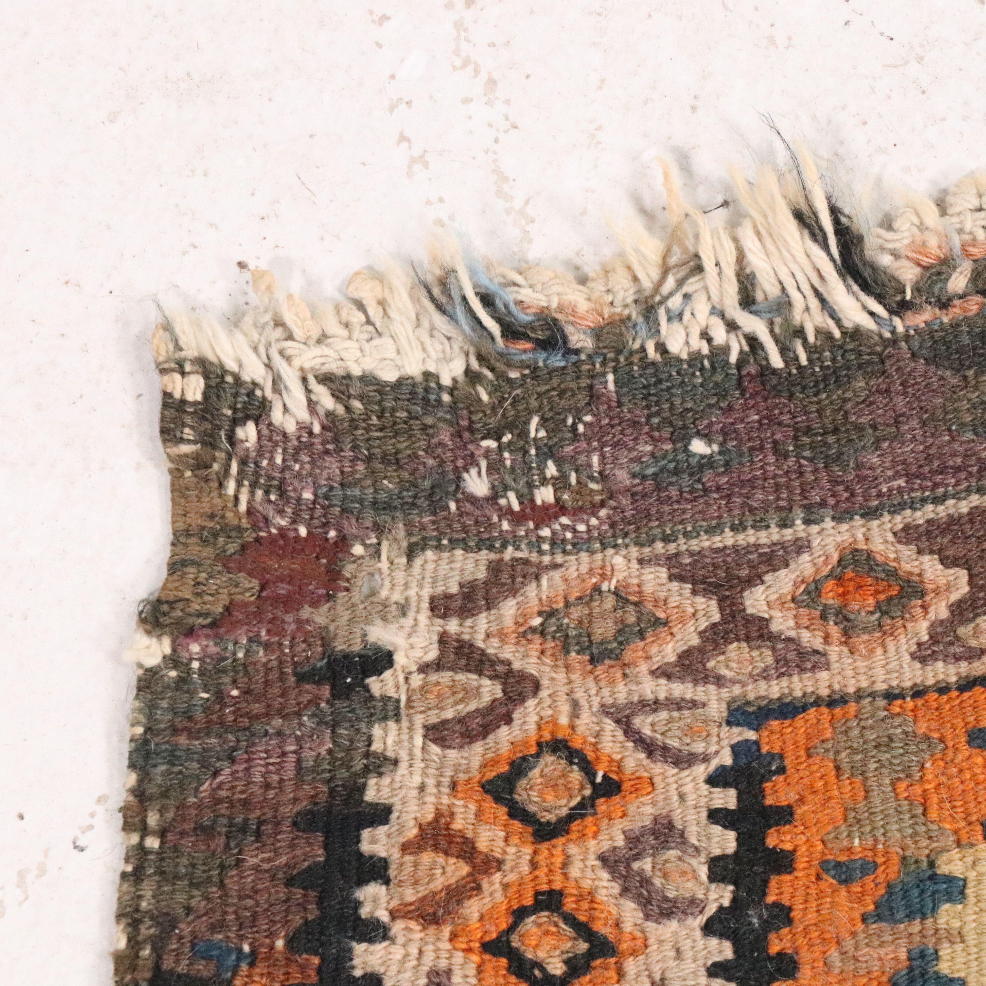 2'2 x 3'9 Handwoven Kazak Style Kilim Accent Rug