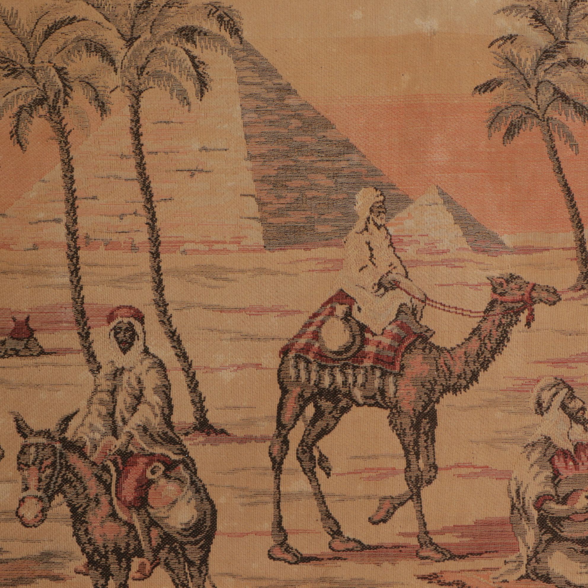 Belgium Tapestry of Egyptian Oasis Scenic Runner