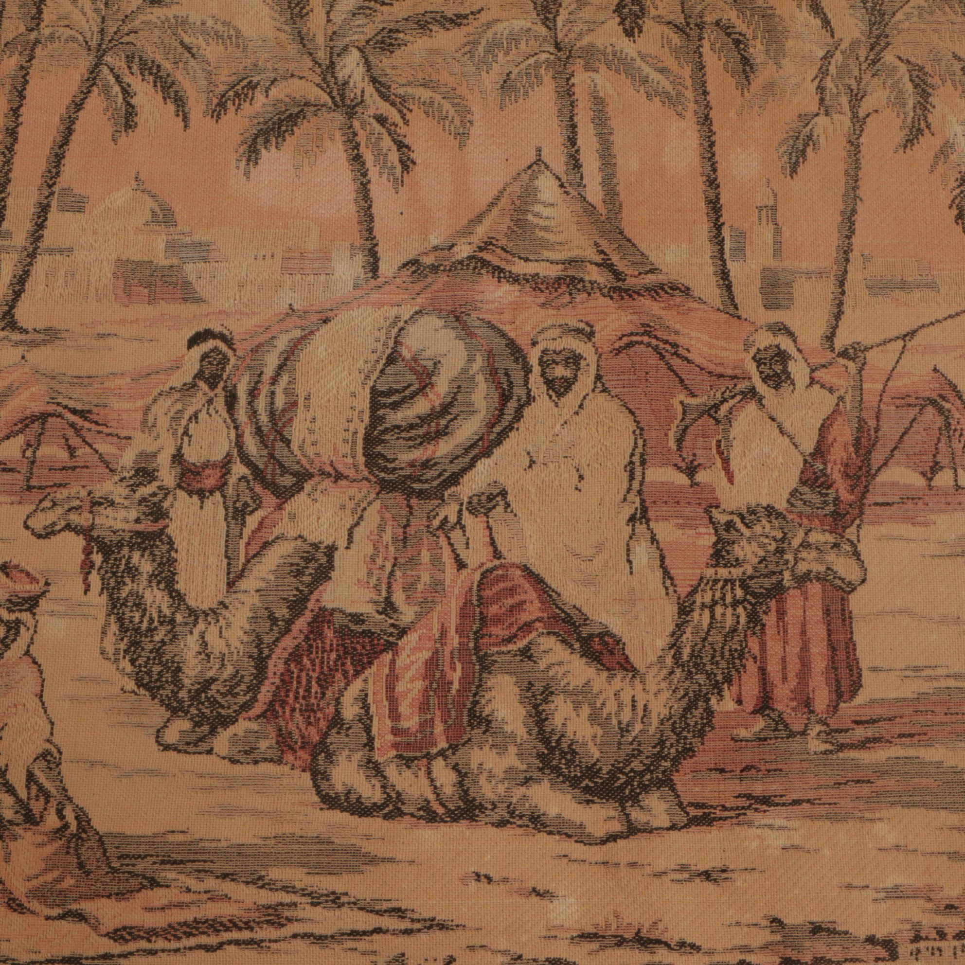 Belgium Tapestry of Egyptian Oasis Scenic Runner