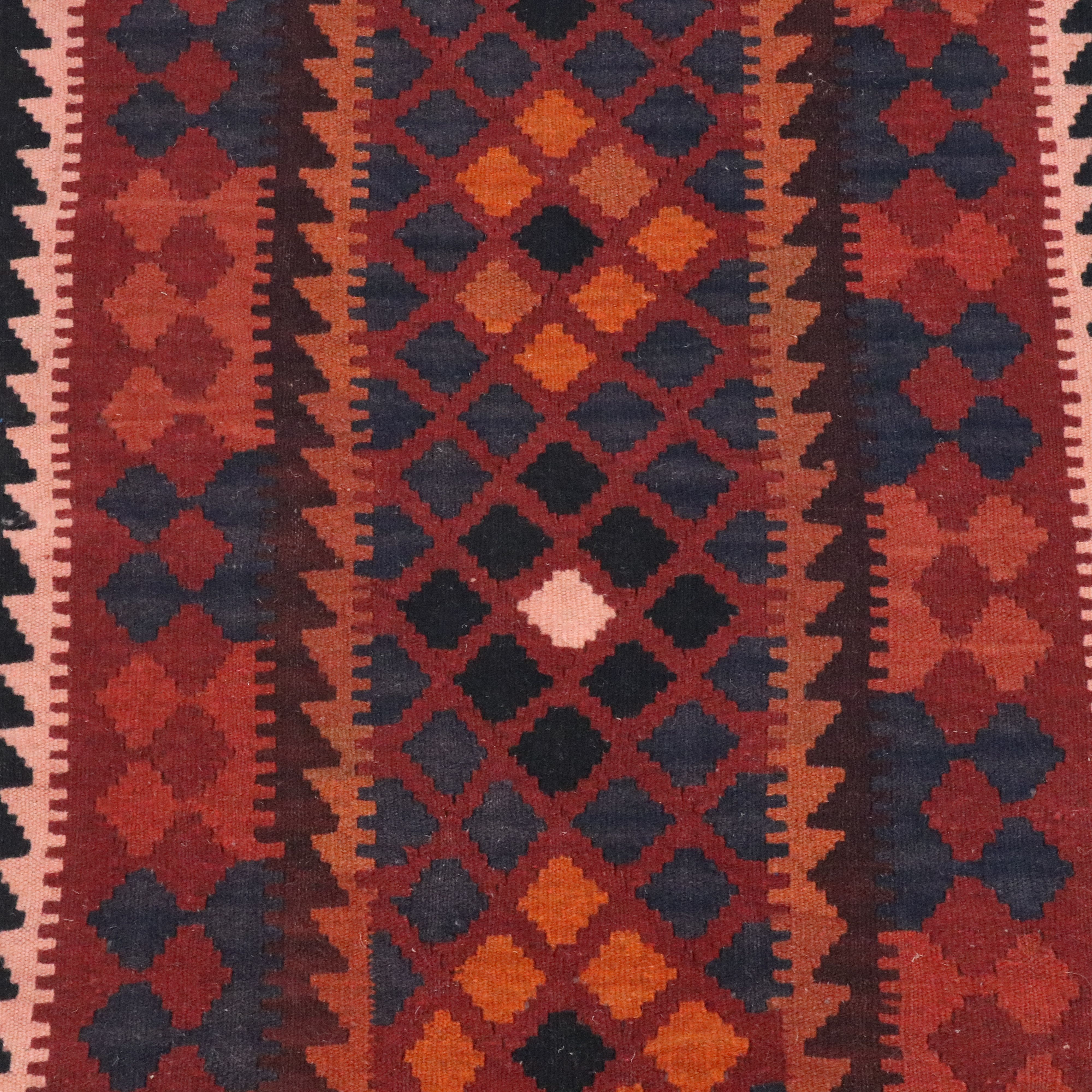 2'1 x 6'4 Hand-Woven Turkish Kilim Area Rug