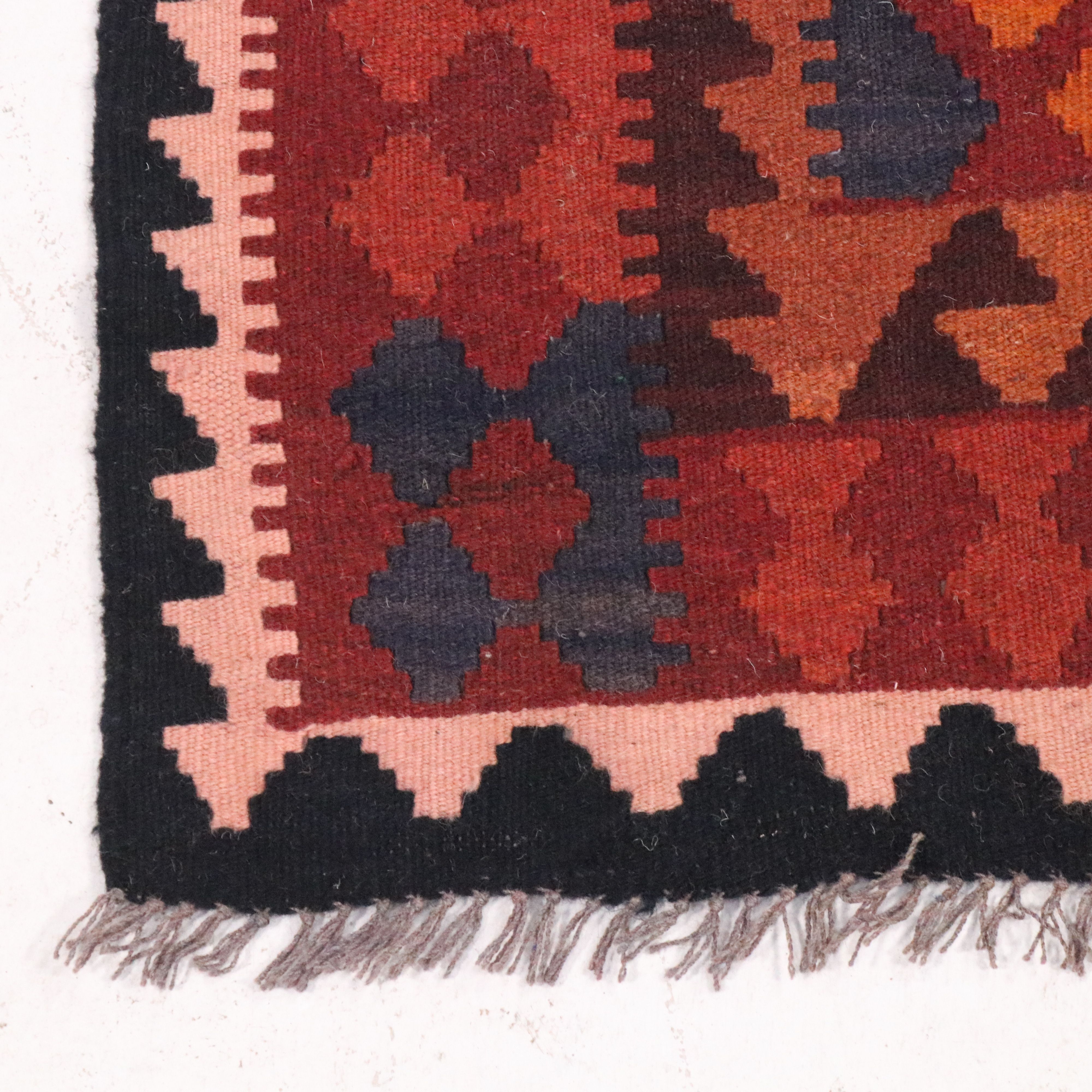 2'1 x 6'4 Hand-Woven Turkish Kilim Area Rug