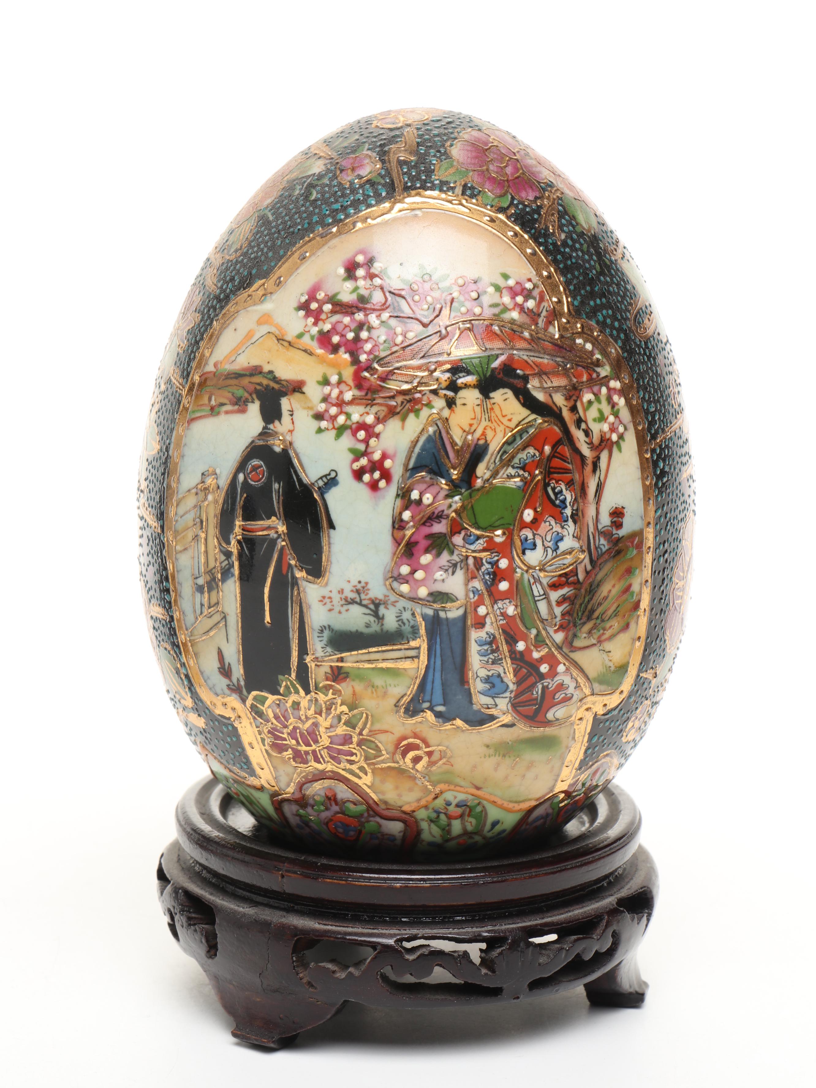 Cloisonné, Plique-à-Jour, Porcelain, Lacquer & Other Decorative Eggs