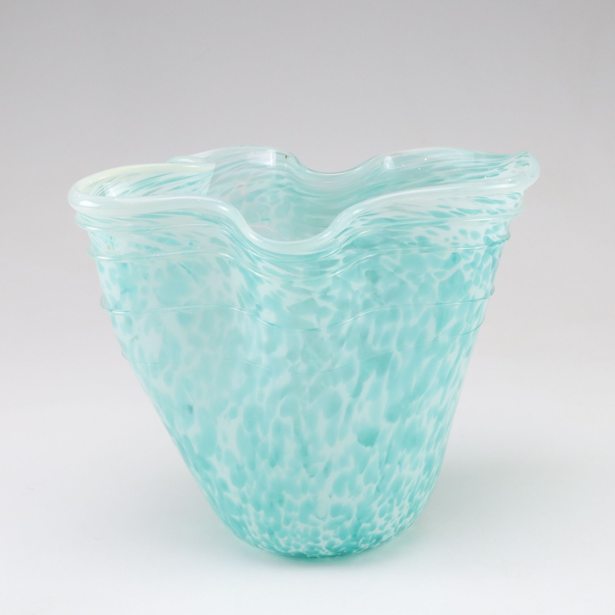 Three Hand-Made Art Glass Vases, Late 20th to 21st Century